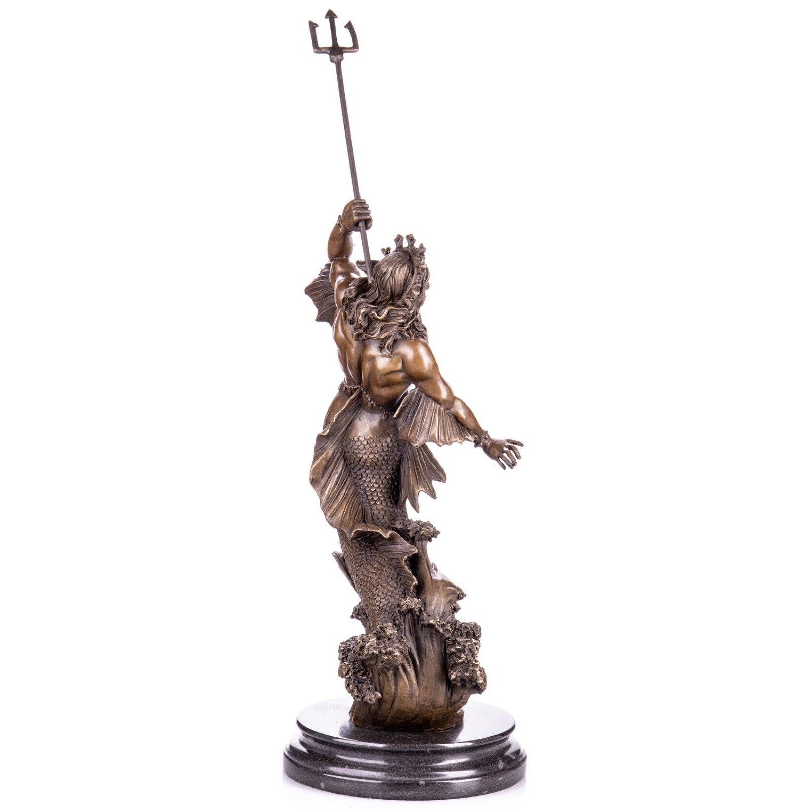 Bronze Sculpture of Poseidon with Trident, Mythology & Deity Sculpture