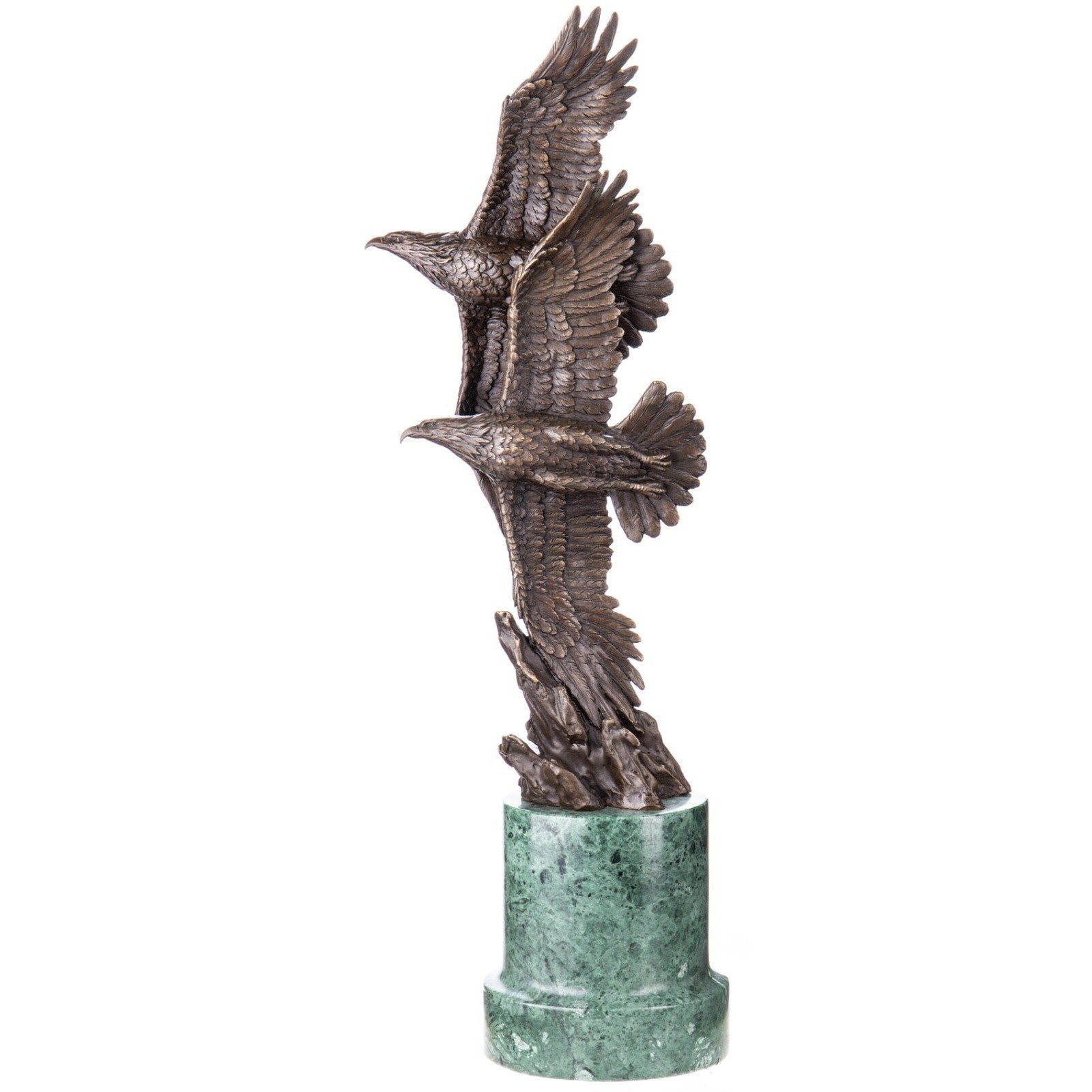 Bronze Sculpture of Soaring Eagles | Animal Sculptures | Home Decor
