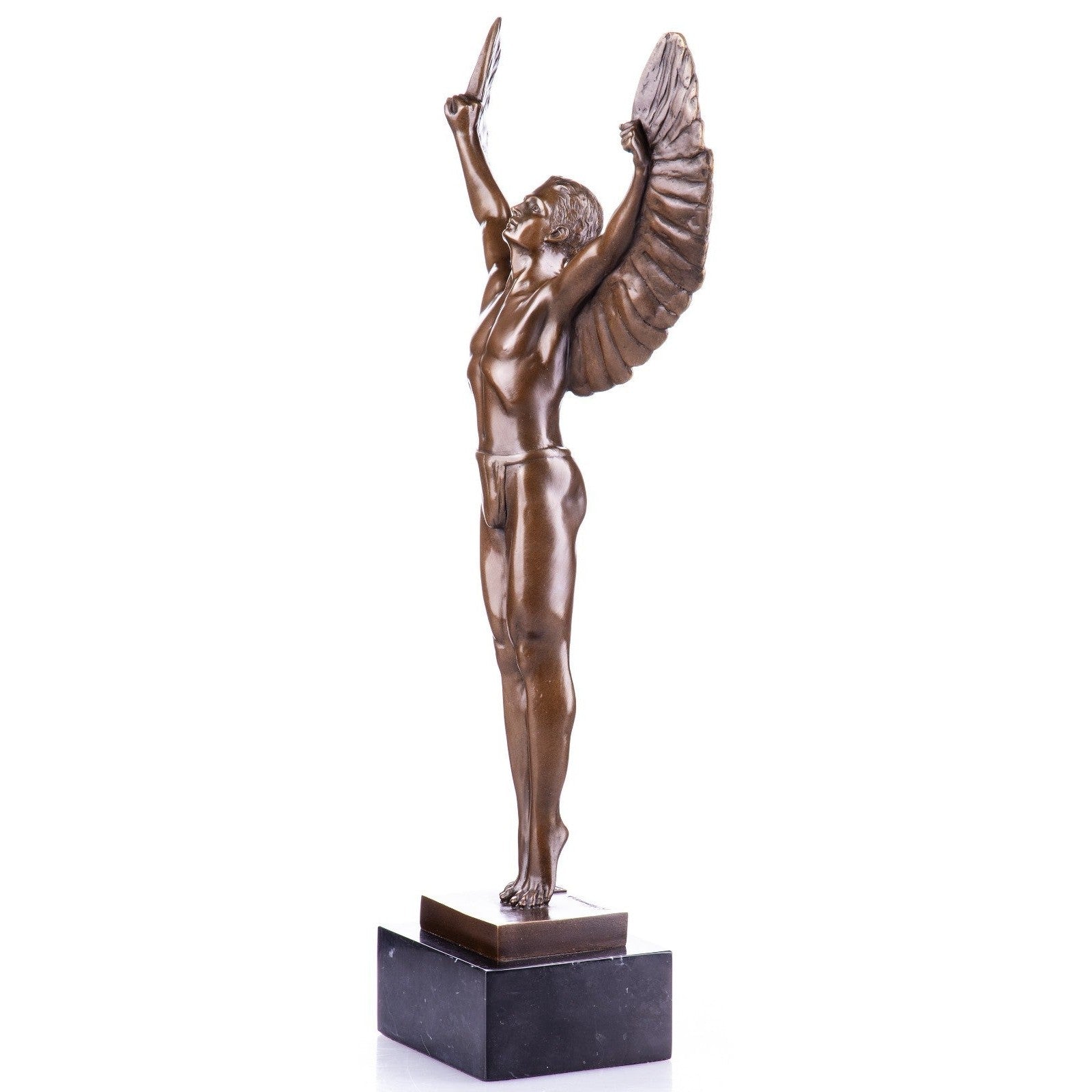 Bronze Sculpture of Winged Icarus Figure, Mythology & Deity Sculptures