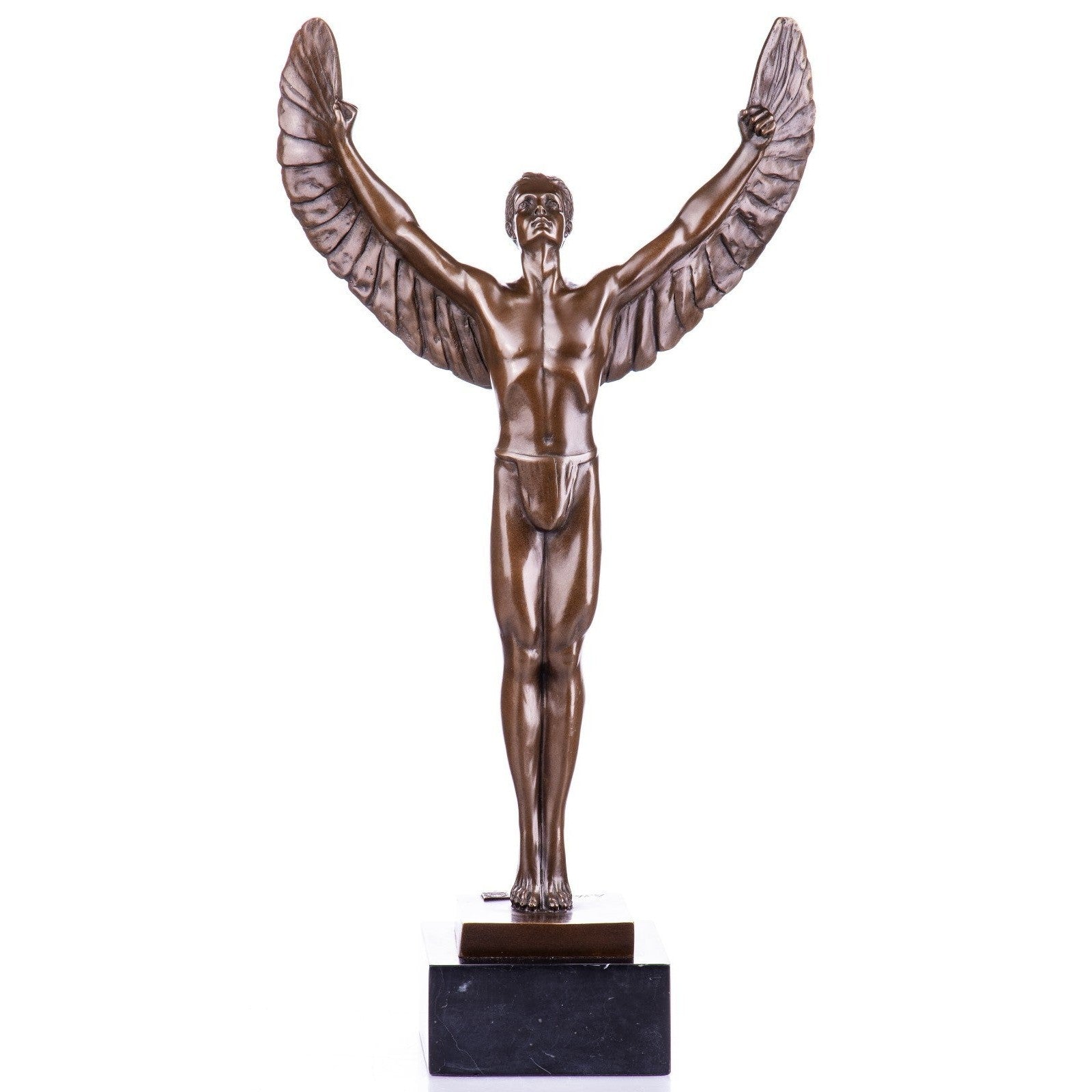 Bronze Sculpture of Winged Icarus Figure, Mythology & Deity Sculptures