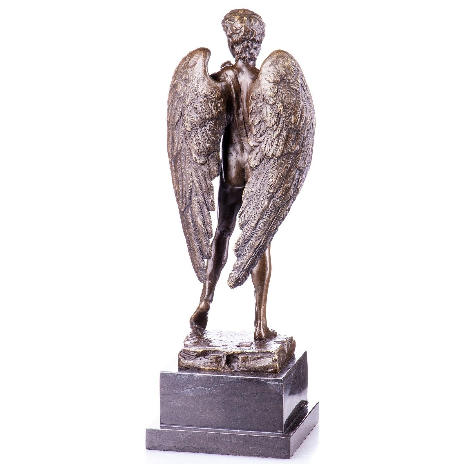 Bronze Sculpture of Winged Male Figure | Figurines & Statues