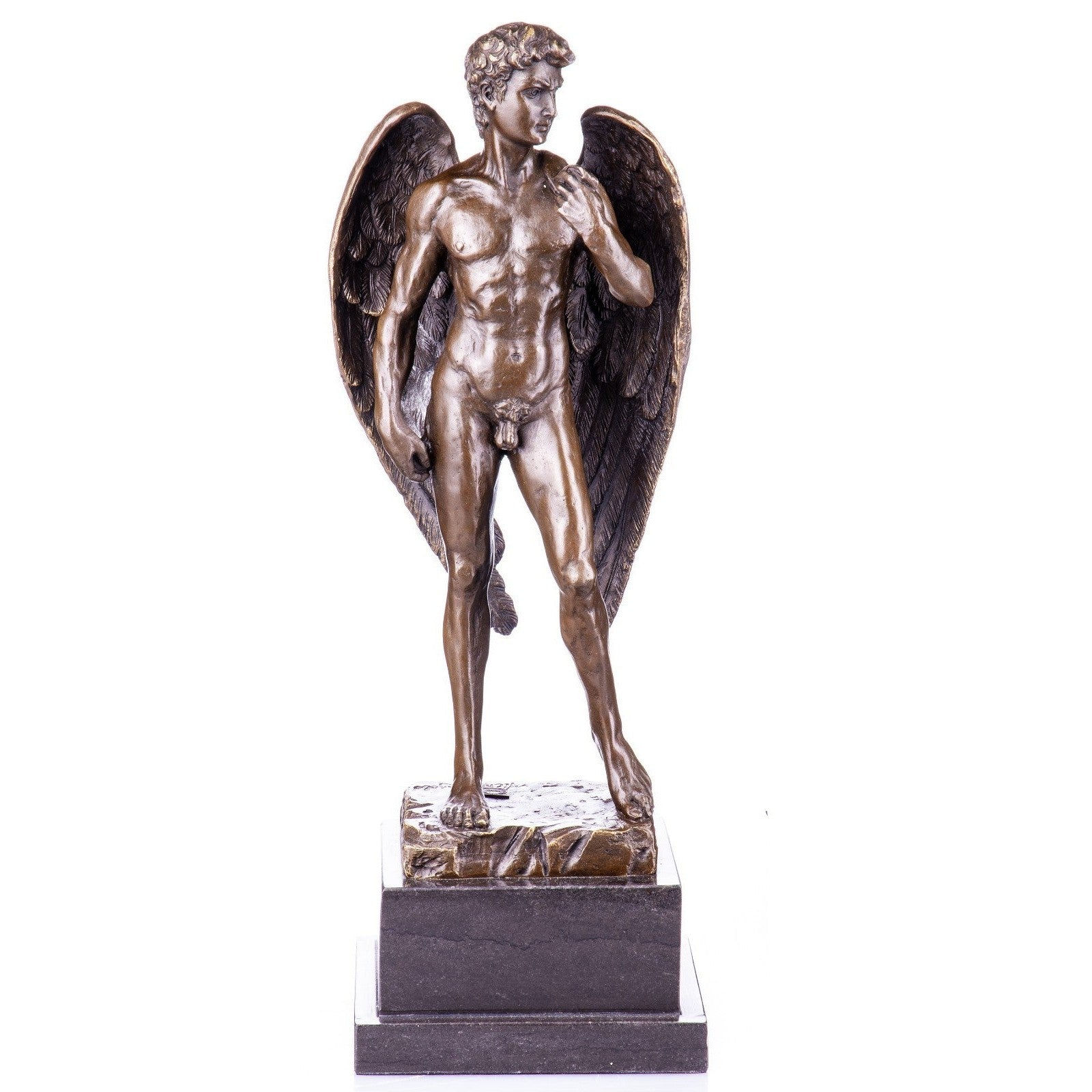Bronze Sculpture of Winged Male Figure | Figurines & Statues