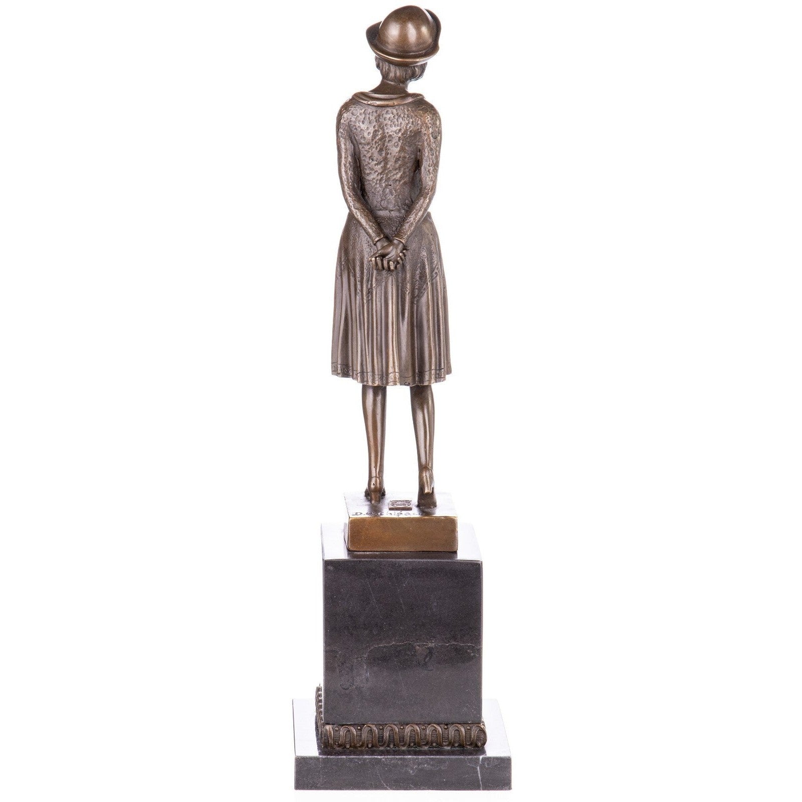 Bronze Sculpture of Young Girl in Sailor Dress | Figurines & Statues