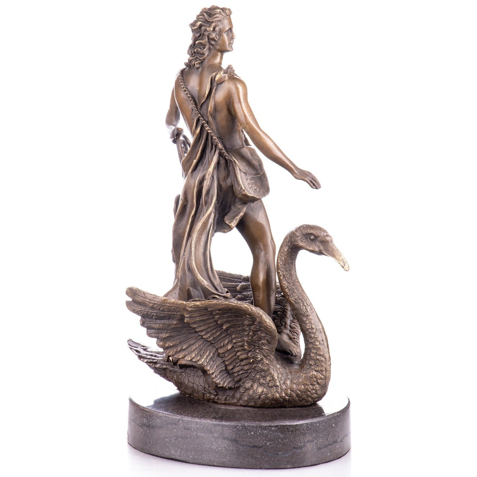 Bronze Sculpture of a Apollo with Swan | Animal Sculptures