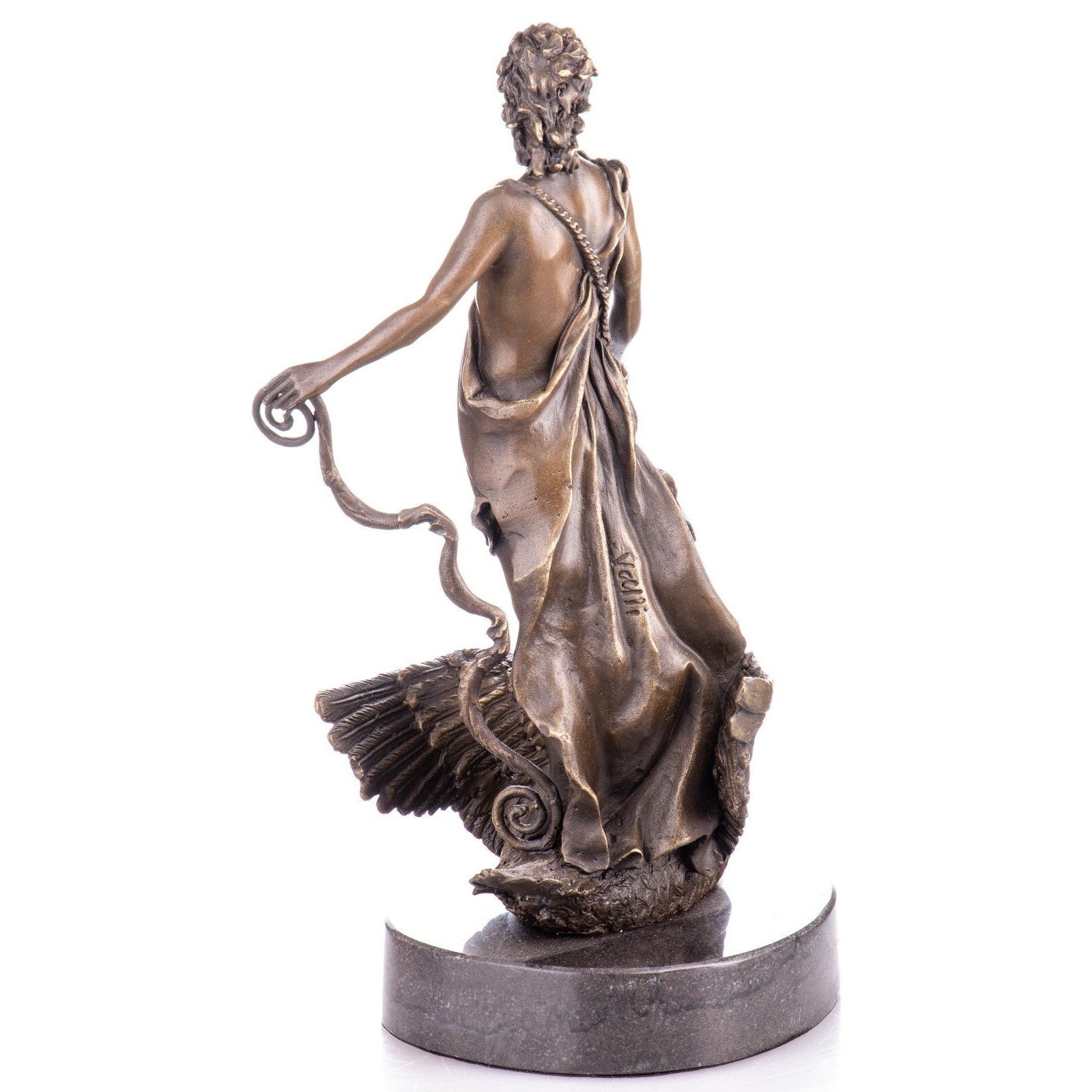 Bronze Sculpture of a Apollo with Swan | Animal Sculptures