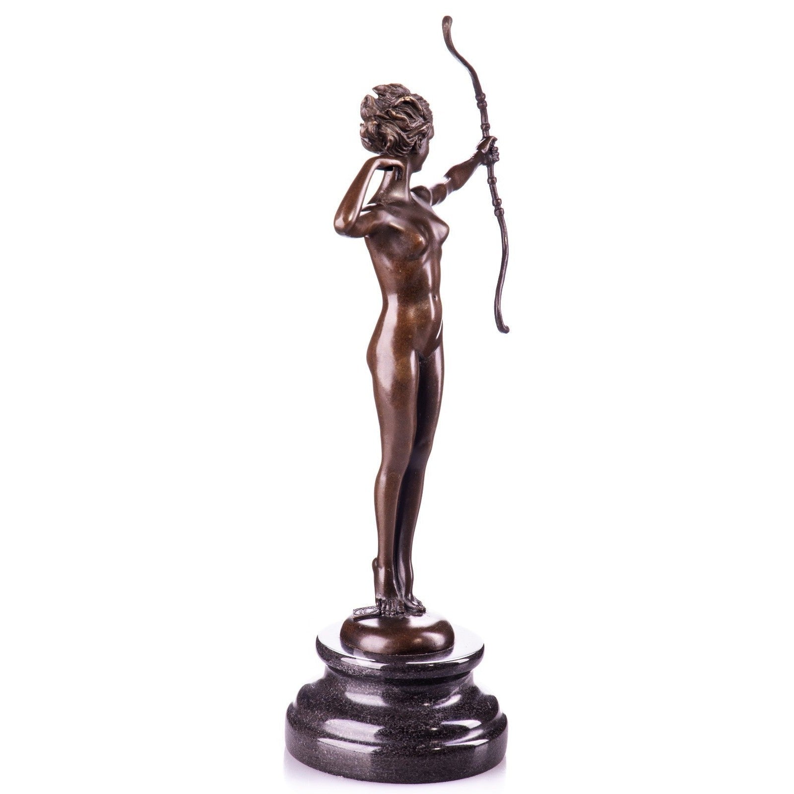 Bronze Sculpture of a Female Archer | Figurines & Statues