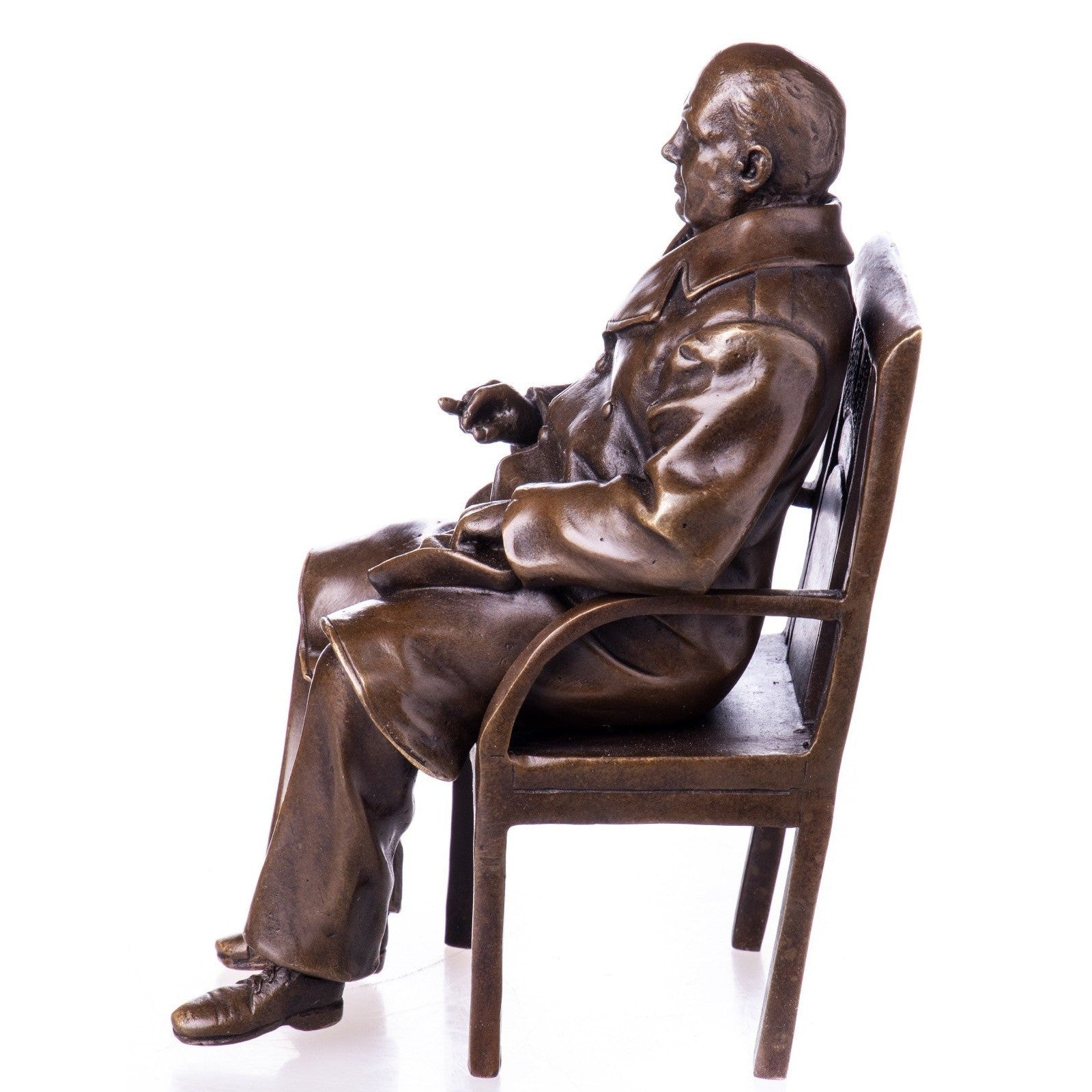 Bronze Seated Statesman | Figurines & Statues | Home Decor