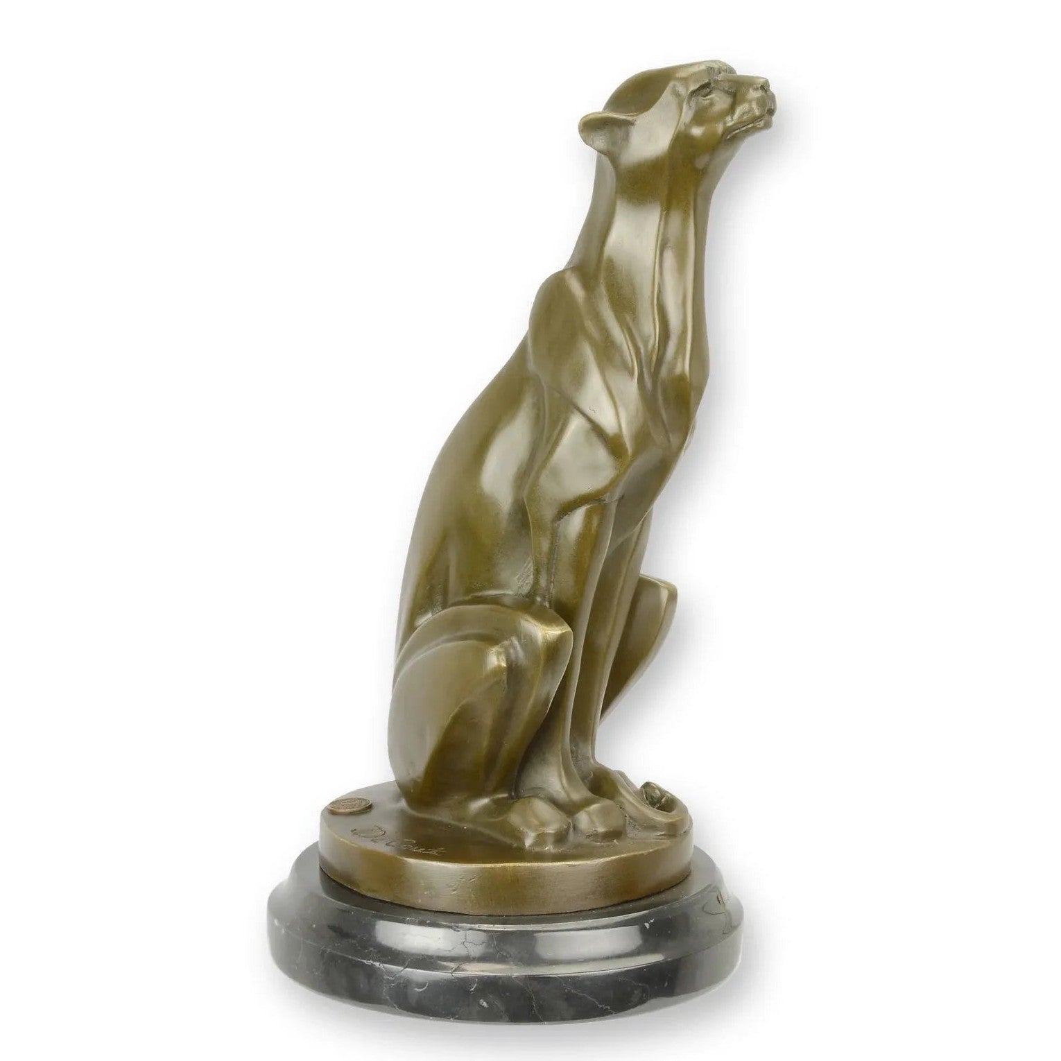 Bronze Sitting Cheetah | Animal Sculptures | Home Decor