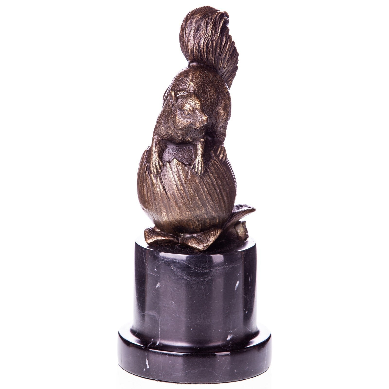 Bronze Squirrel on Acorn Sculpture | Animal Sculptures | Home Decor