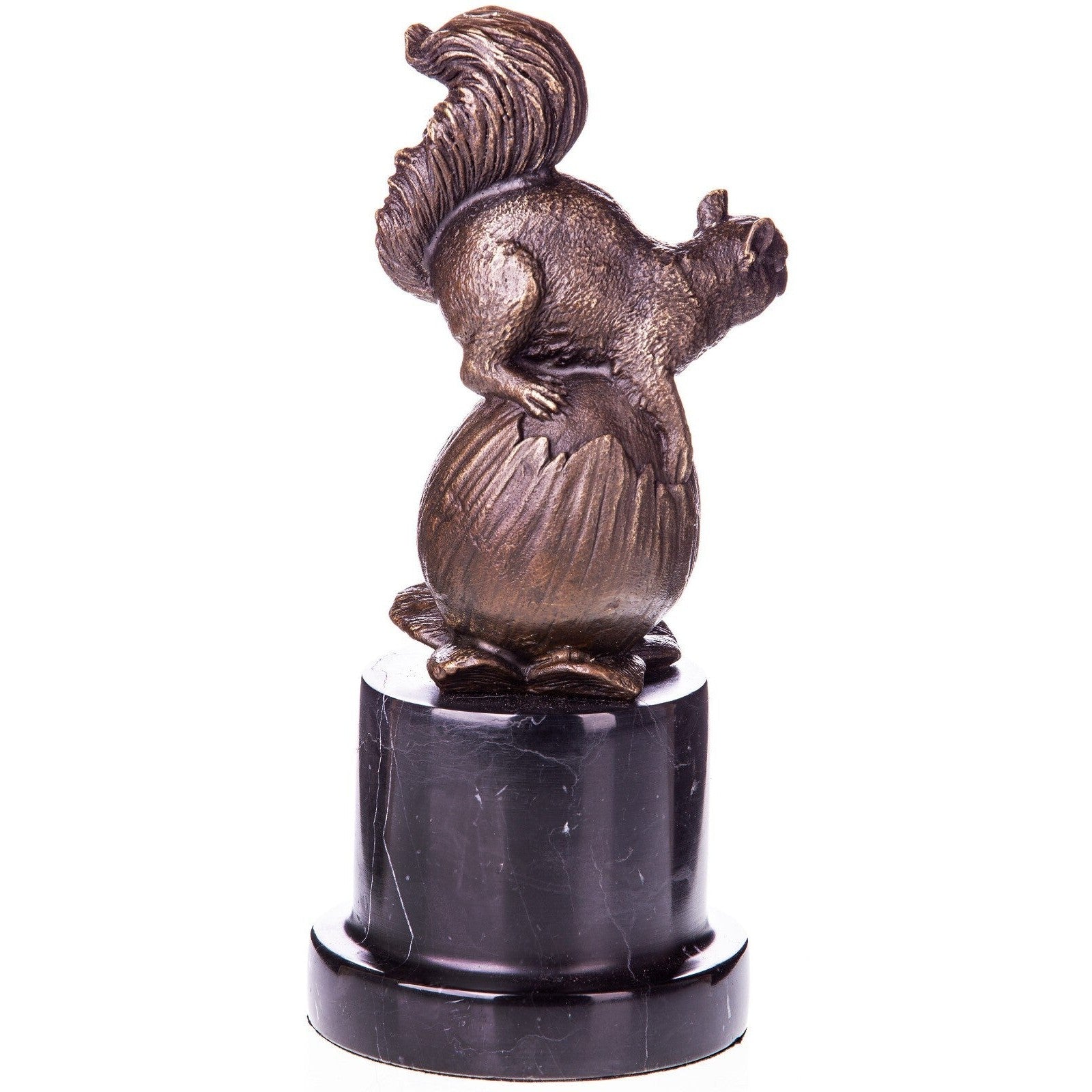 Bronze Squirrel on Acorn Sculpture | Animal Sculptures | Home Decor