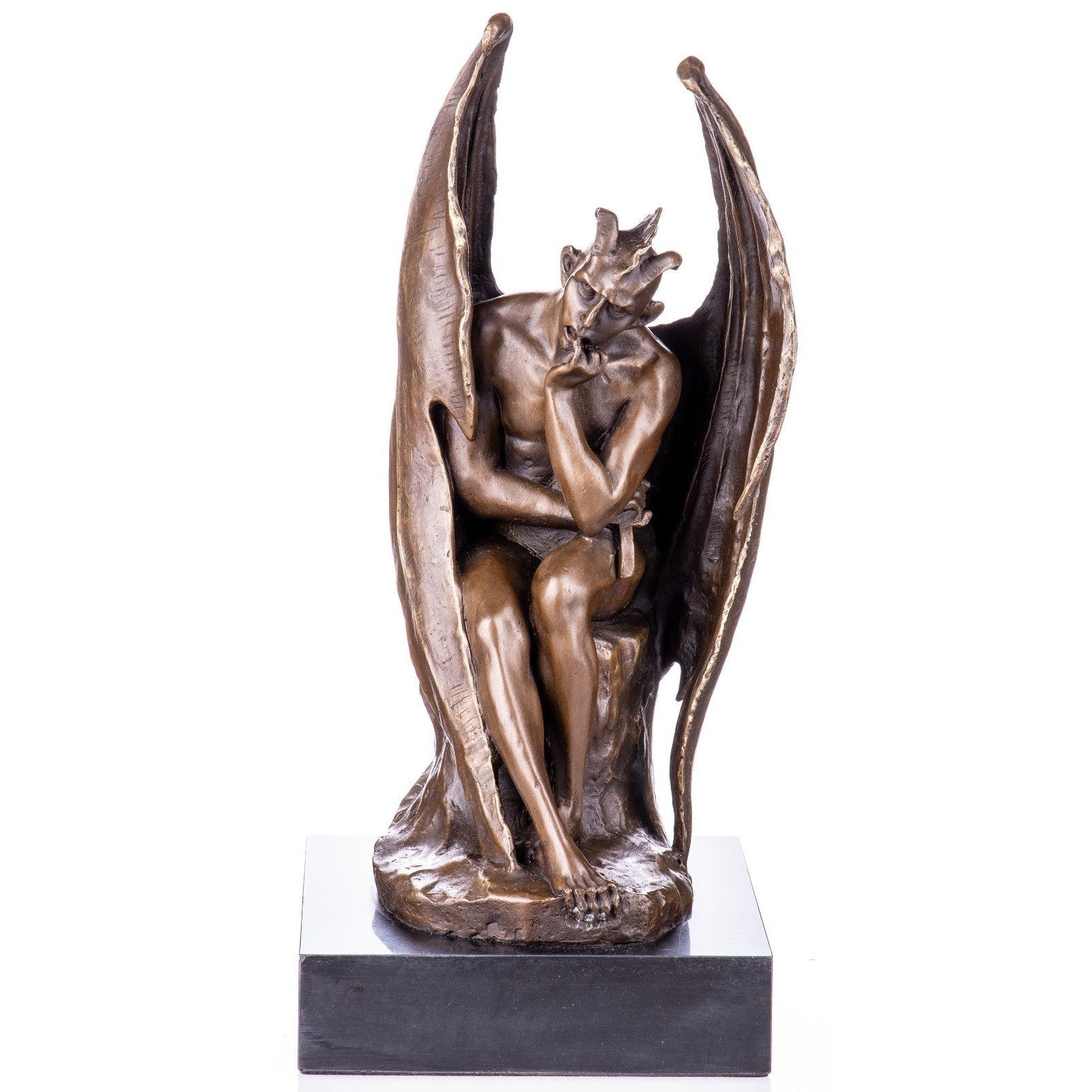 Bronze Statue of the Seated Demon | Mythology & Deity Sculptures
