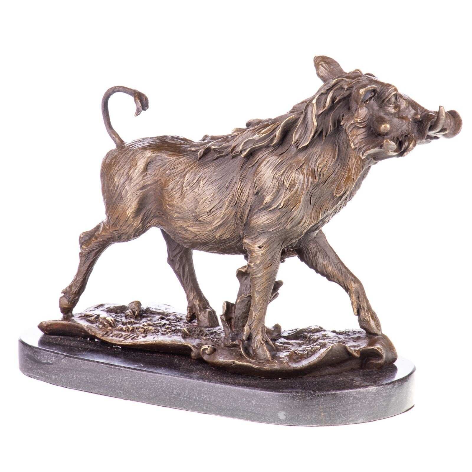 Bronze Warthog Boar Sculpture | Animal Sculptures | Home Decor