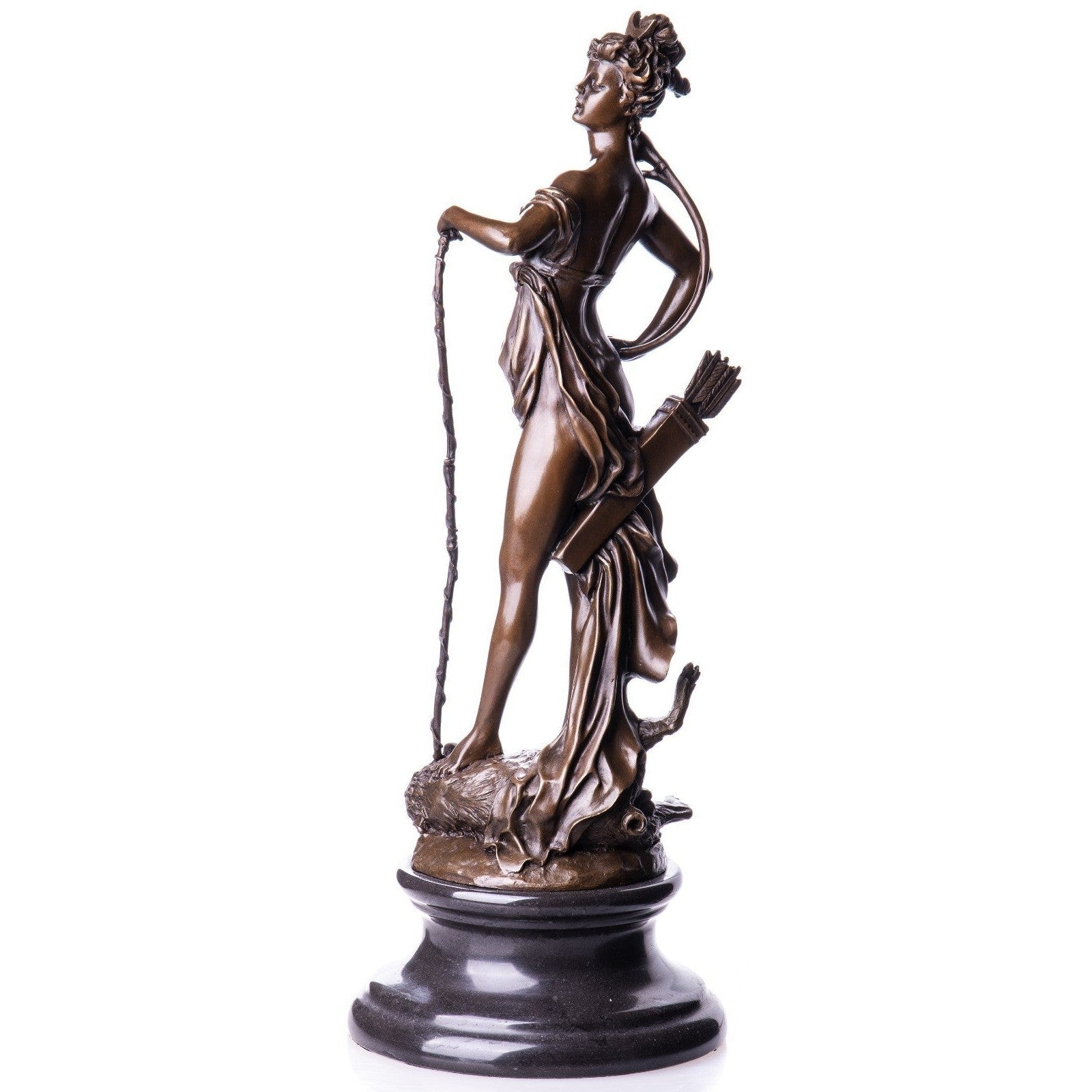 Diana the Huntress Bronze Sculpture | Handcrafted Decor | Gift Idea