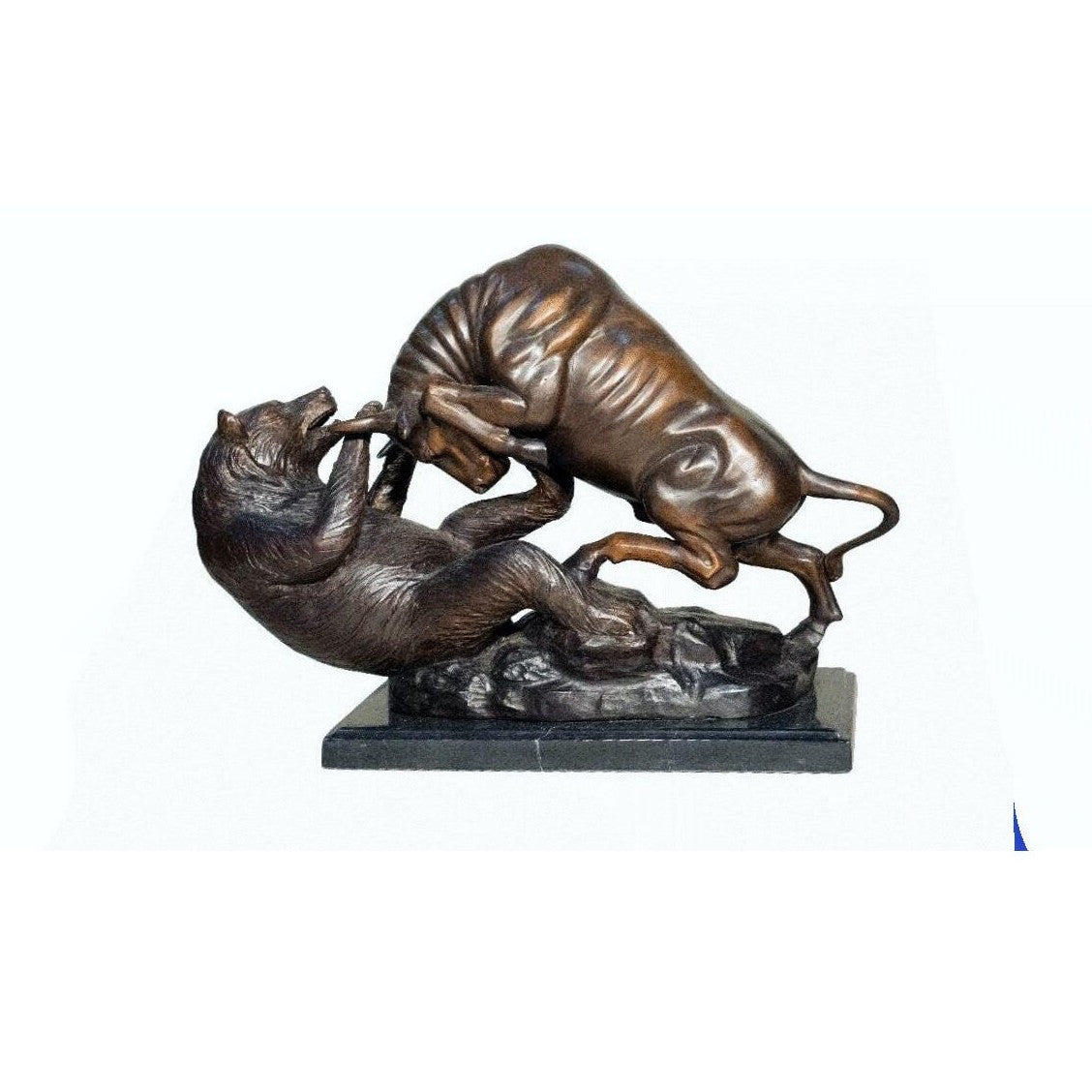 Bull and Bear fight | Animal Sculptures | Home Decor | Handcrafted