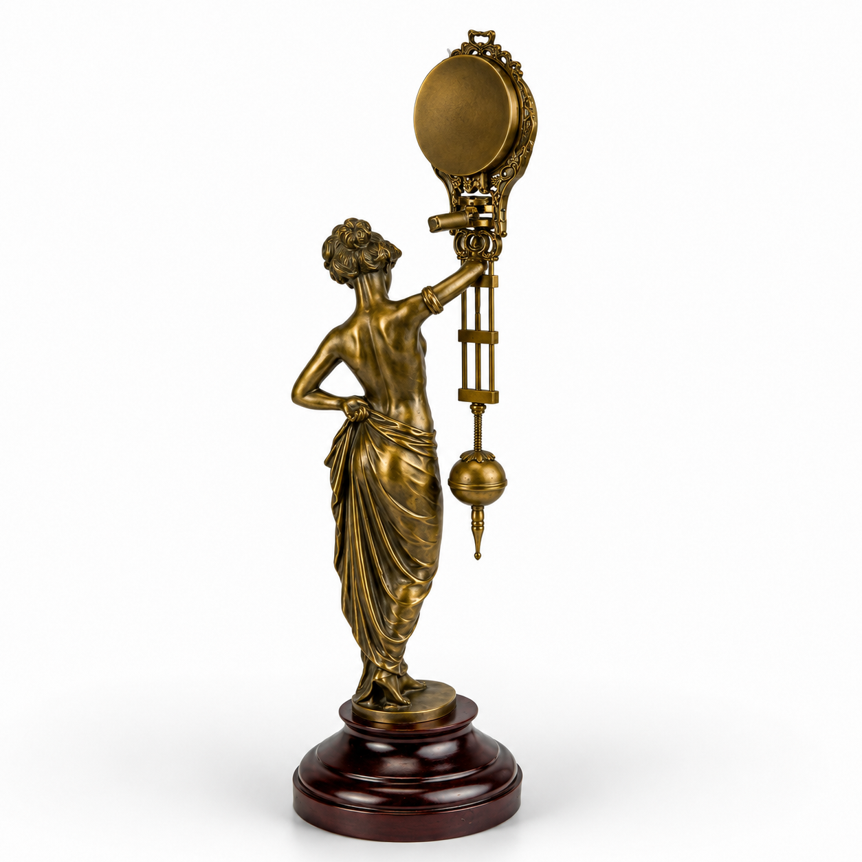 Table Clock Mysterieuse Helt by a Woman | Handcrafted Decor