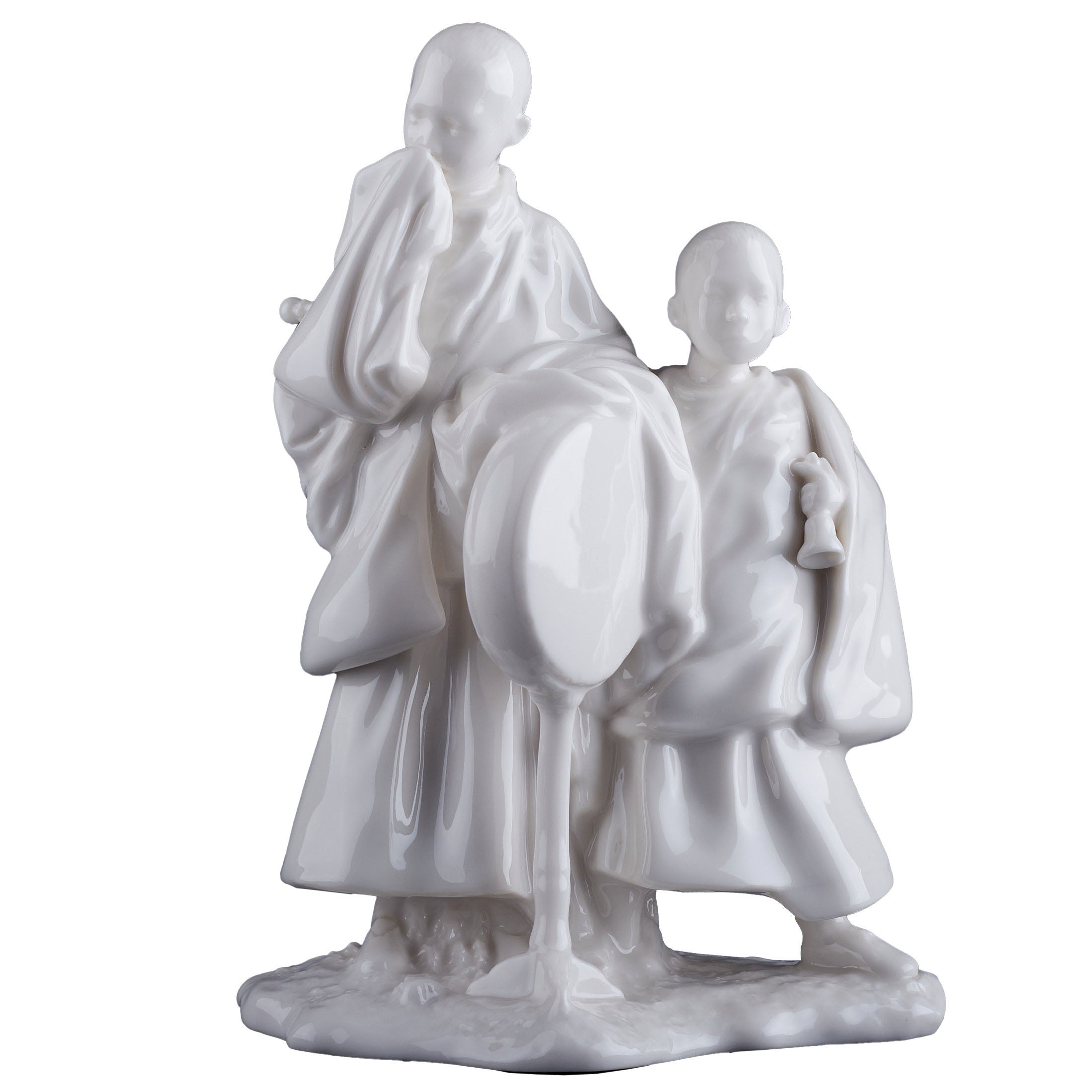 Tibetan Lama Boys With Tang Du and Bell(White)
