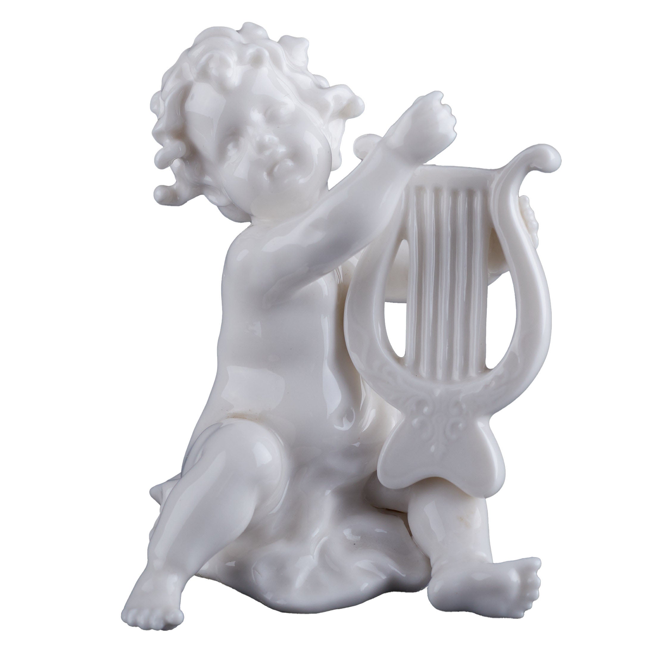 Infant Playing Lute(White)