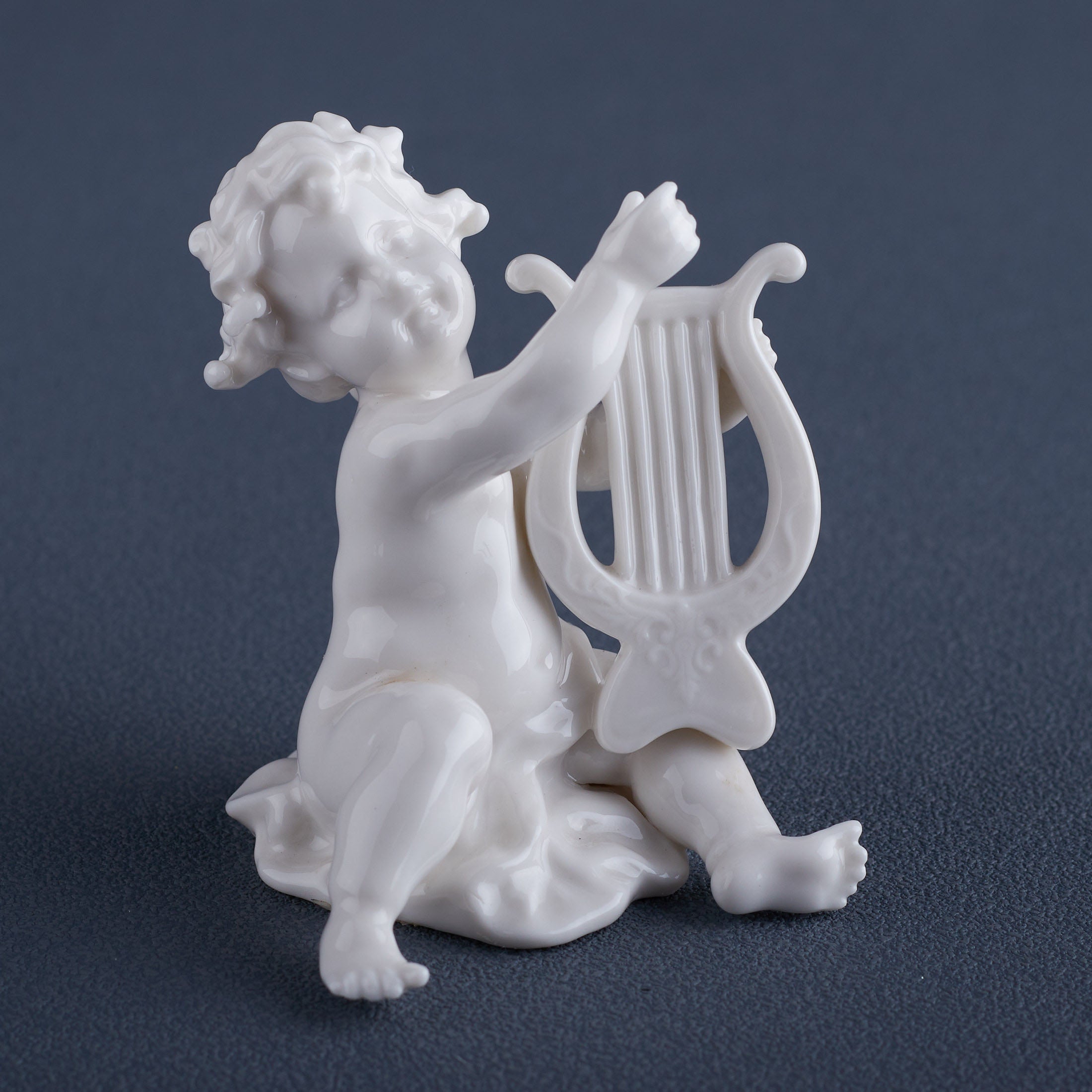 Infant Playing Lute(White)