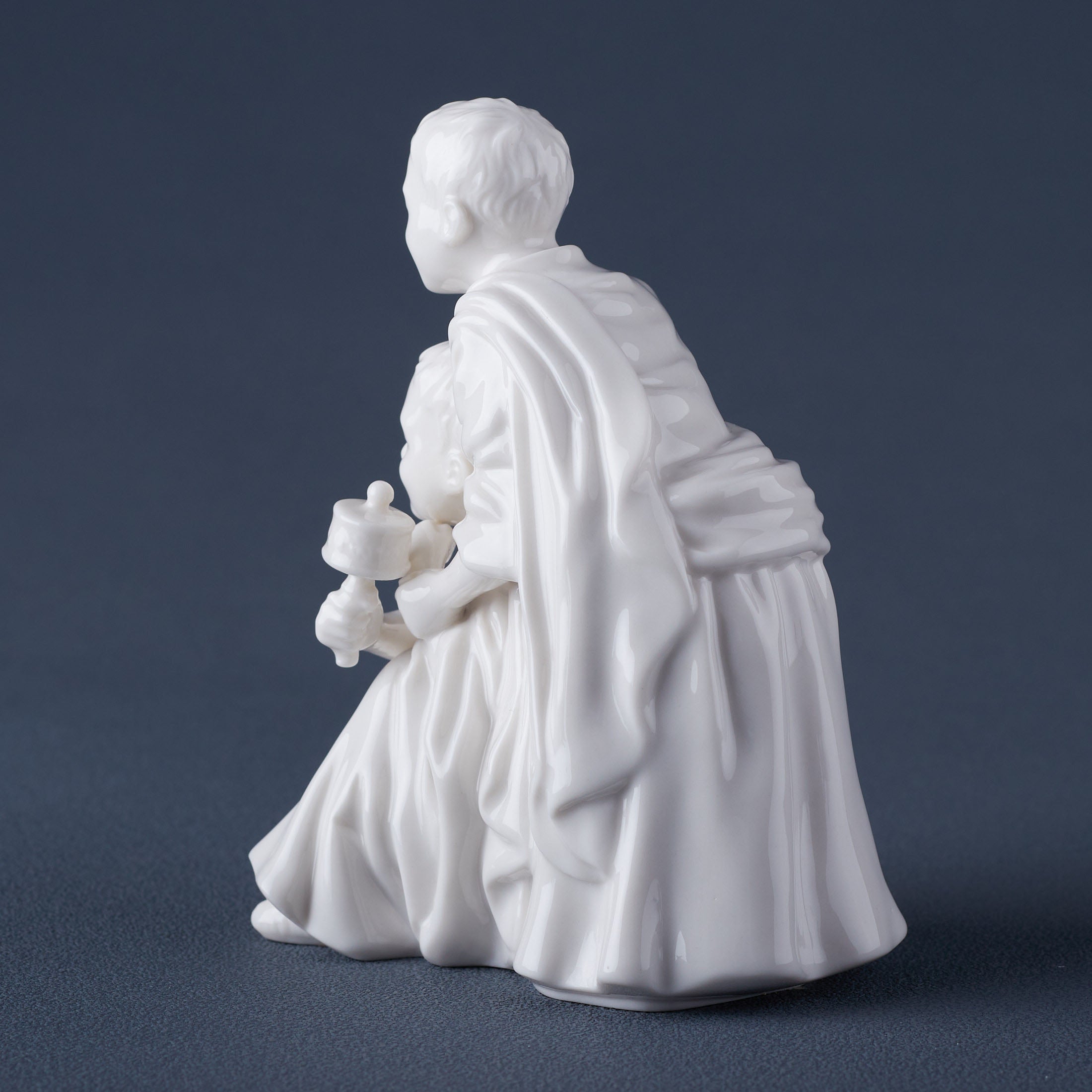Tibet Figurine Two Young Lamaes Of Tibet