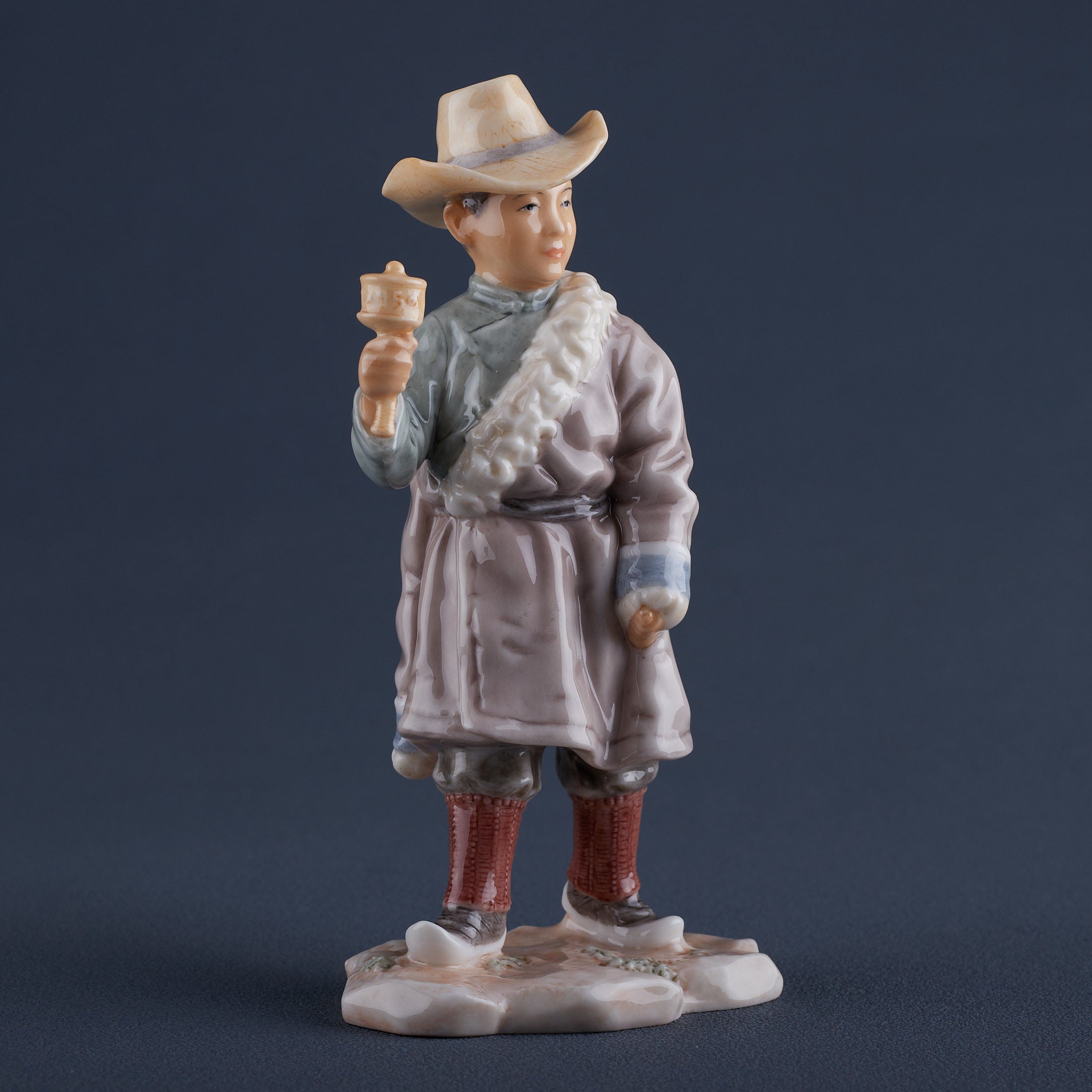 Tibet Child Holding A Jinglun
