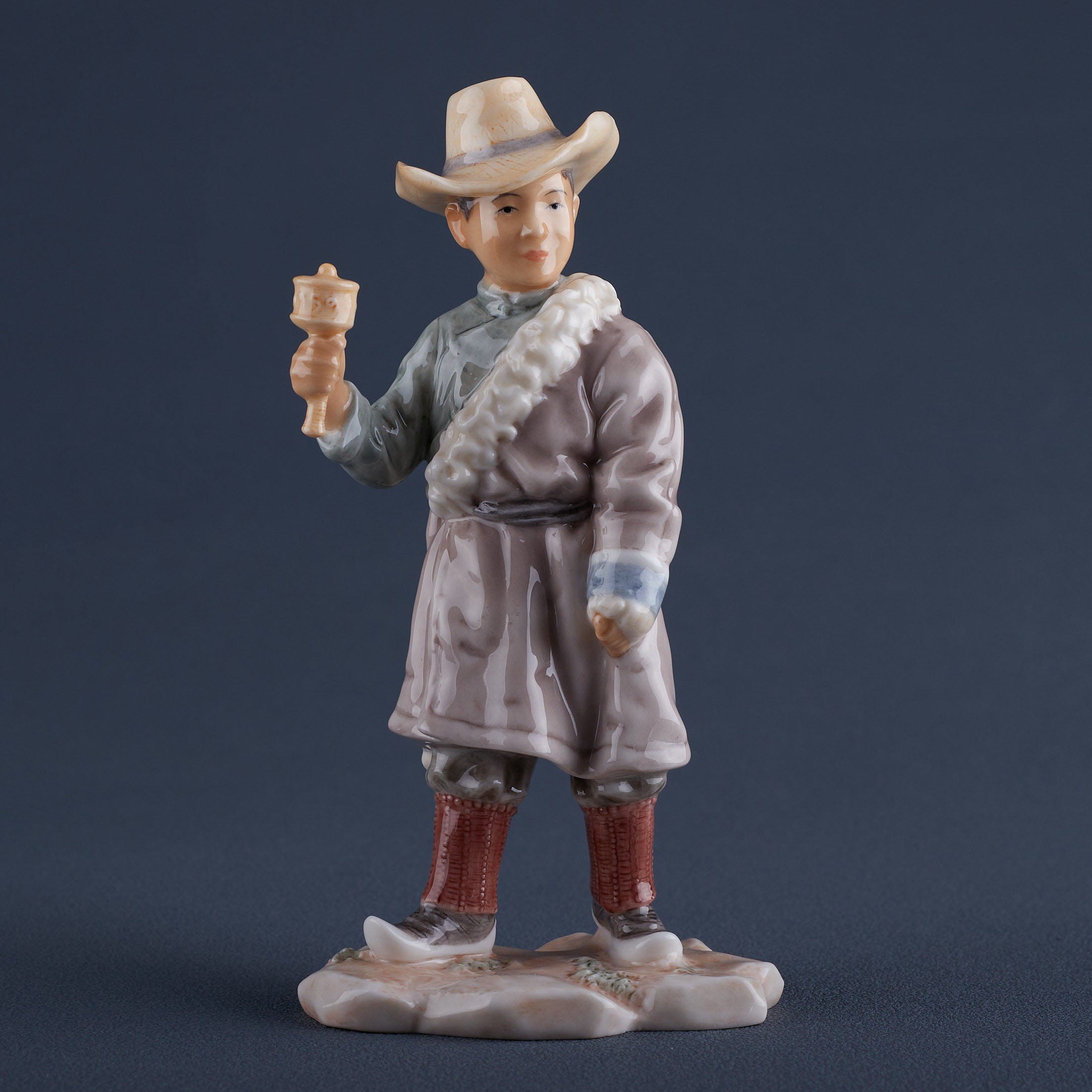 Tibet Child Holding A Jinglun