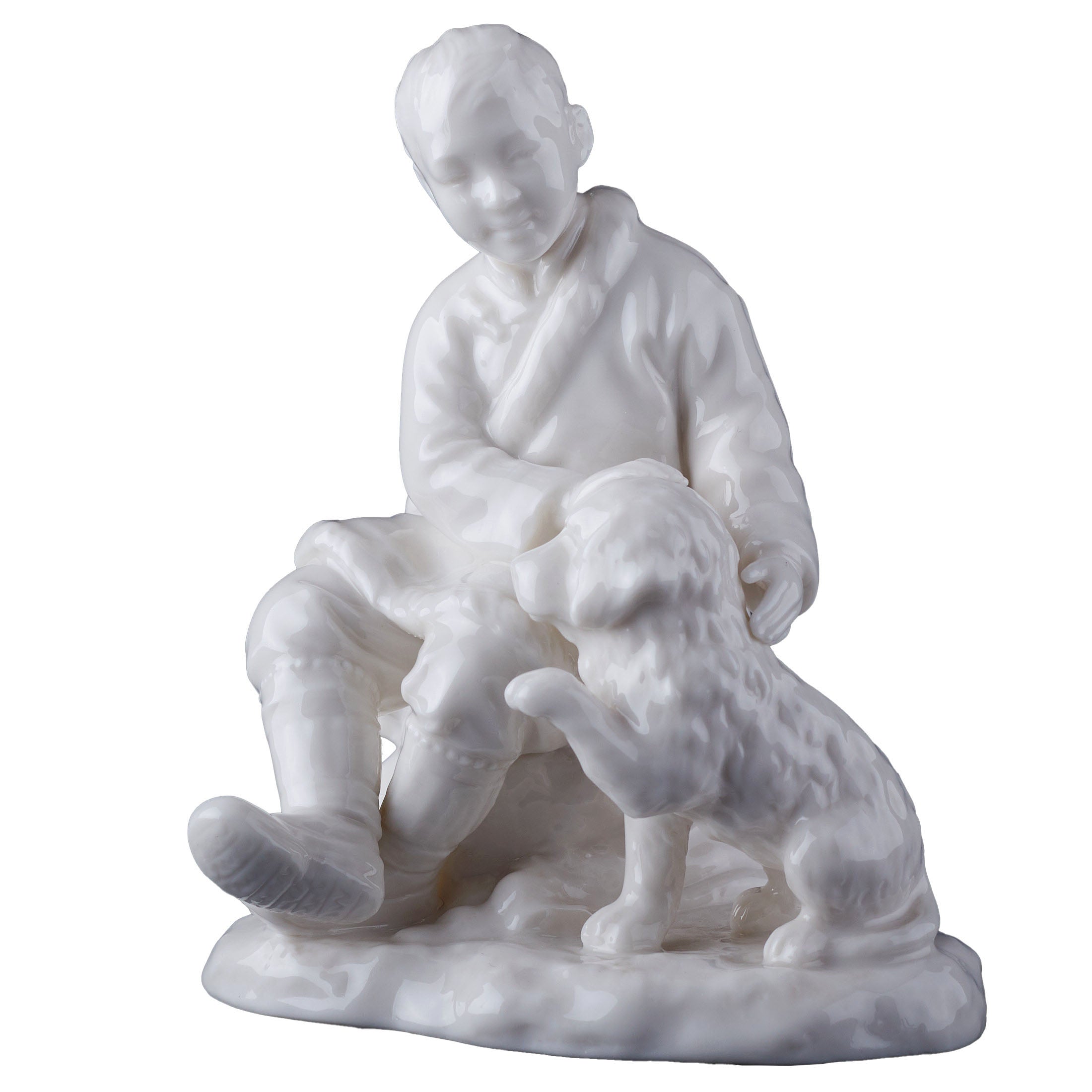 TibetanBoy and Tibetan Mastiff (White)