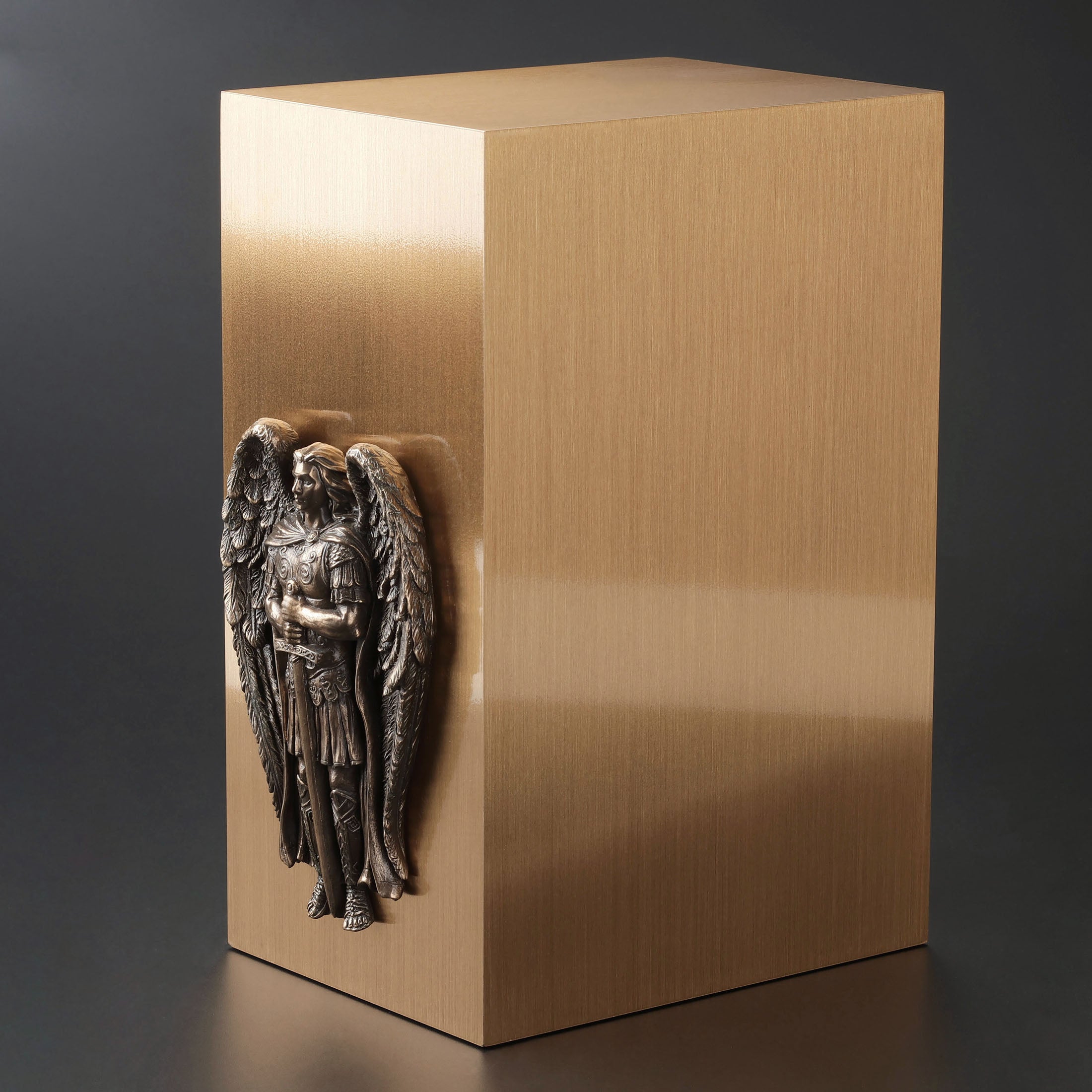 Archangel Saint Michael Ceremonial Bronze Urn
