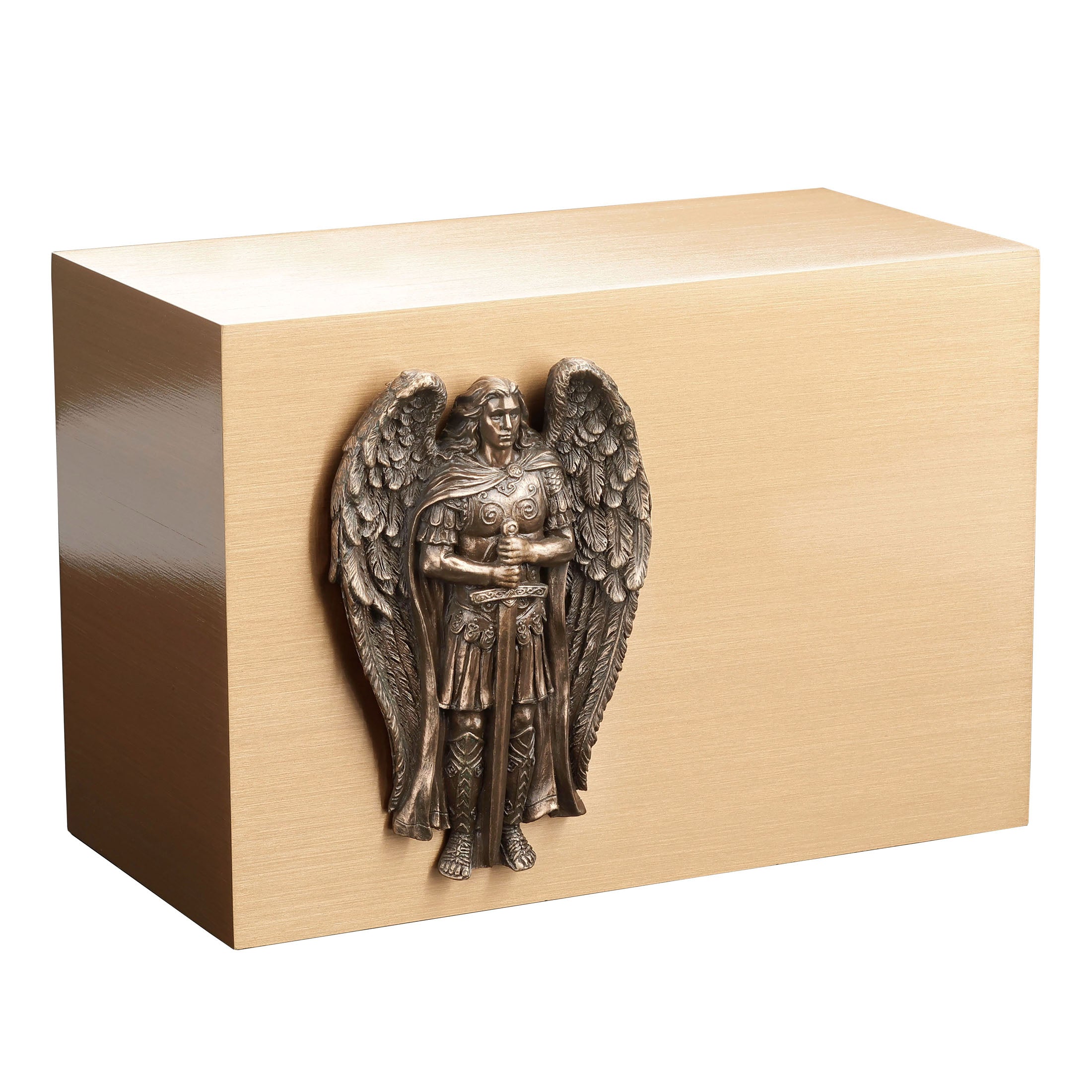 Archangel Saint Michael Ceremonial Bronze Urn
