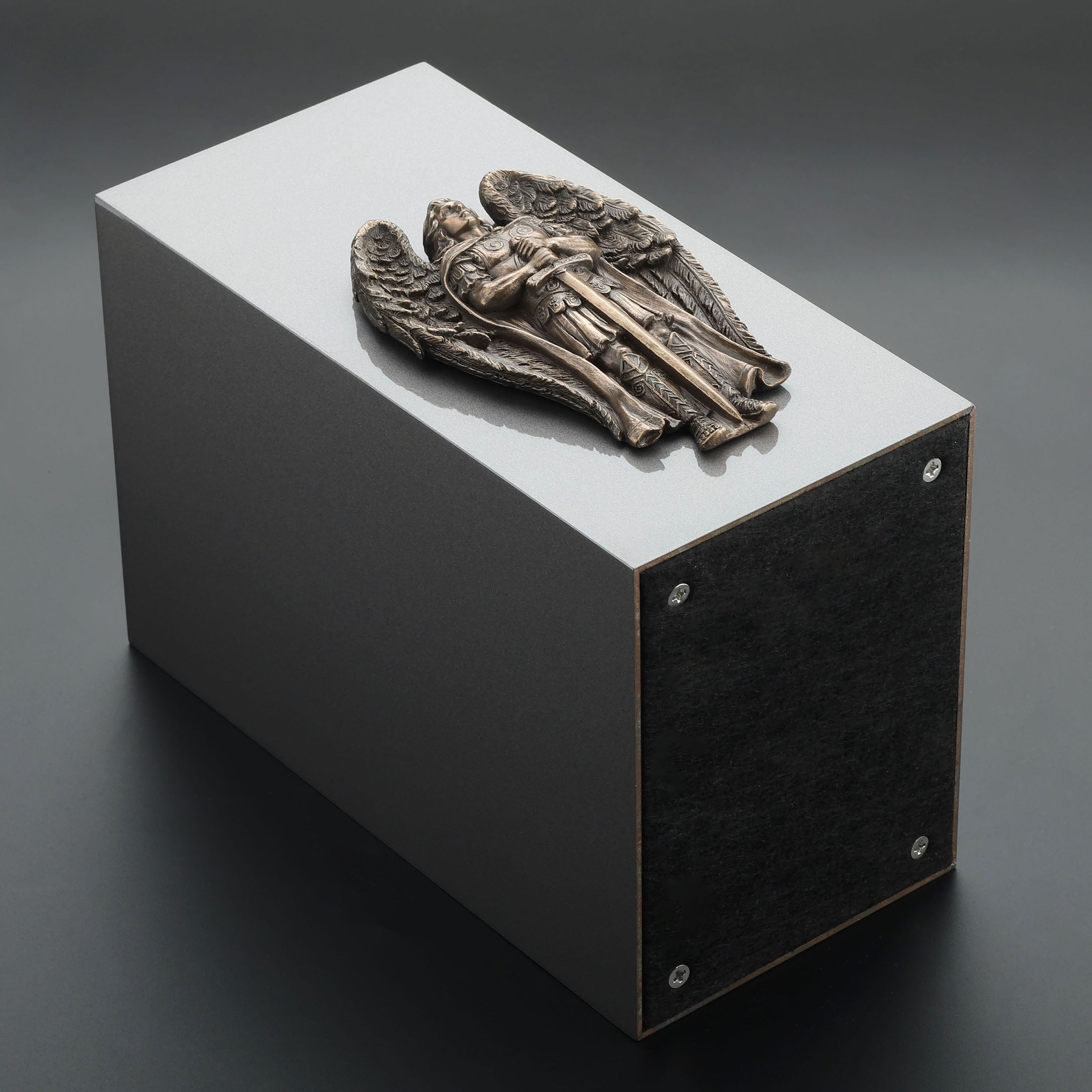Archangel Saint Michael Ceremonial Bronze Urn