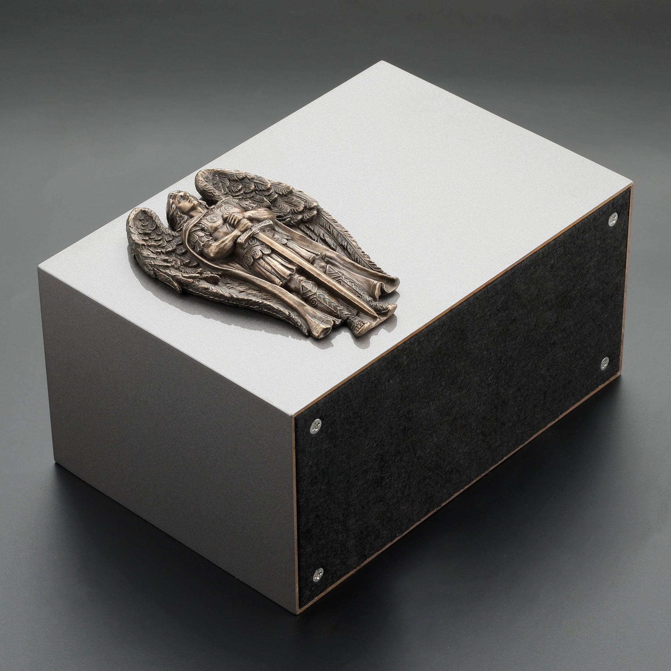 Archangel Saint Michael Ceremonial Bronze Urn
