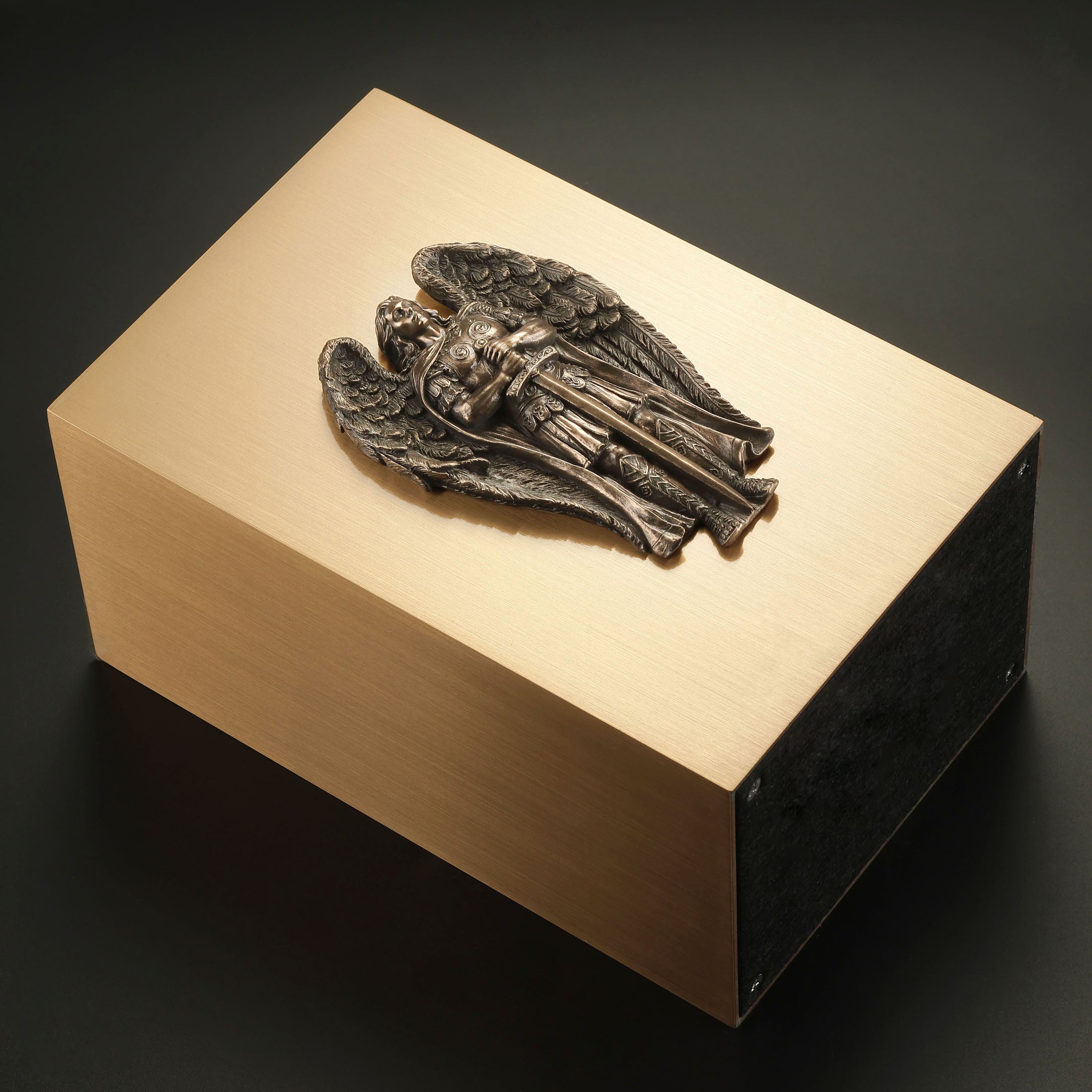 Archangel Saint Michael Ceremonial Bronze Urn