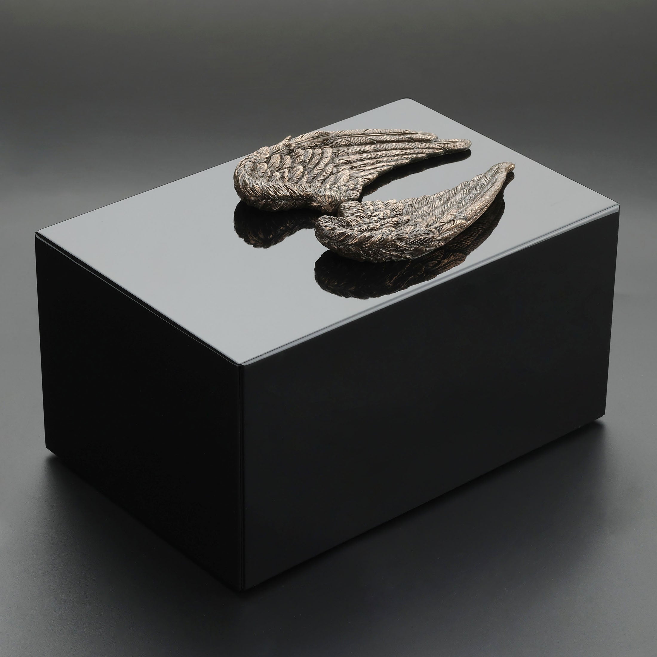 Angel Wings Ceremonial Metal Urn