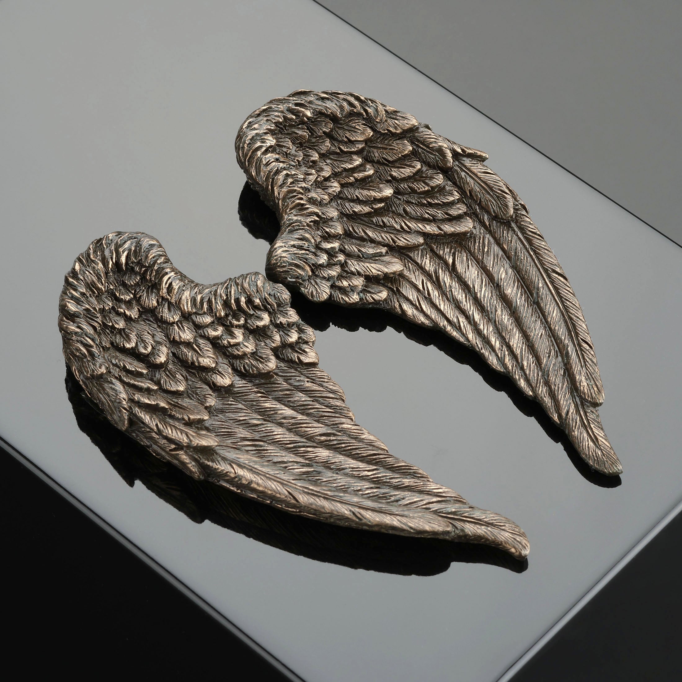 Angel Wings Ceremonial Metal Urn