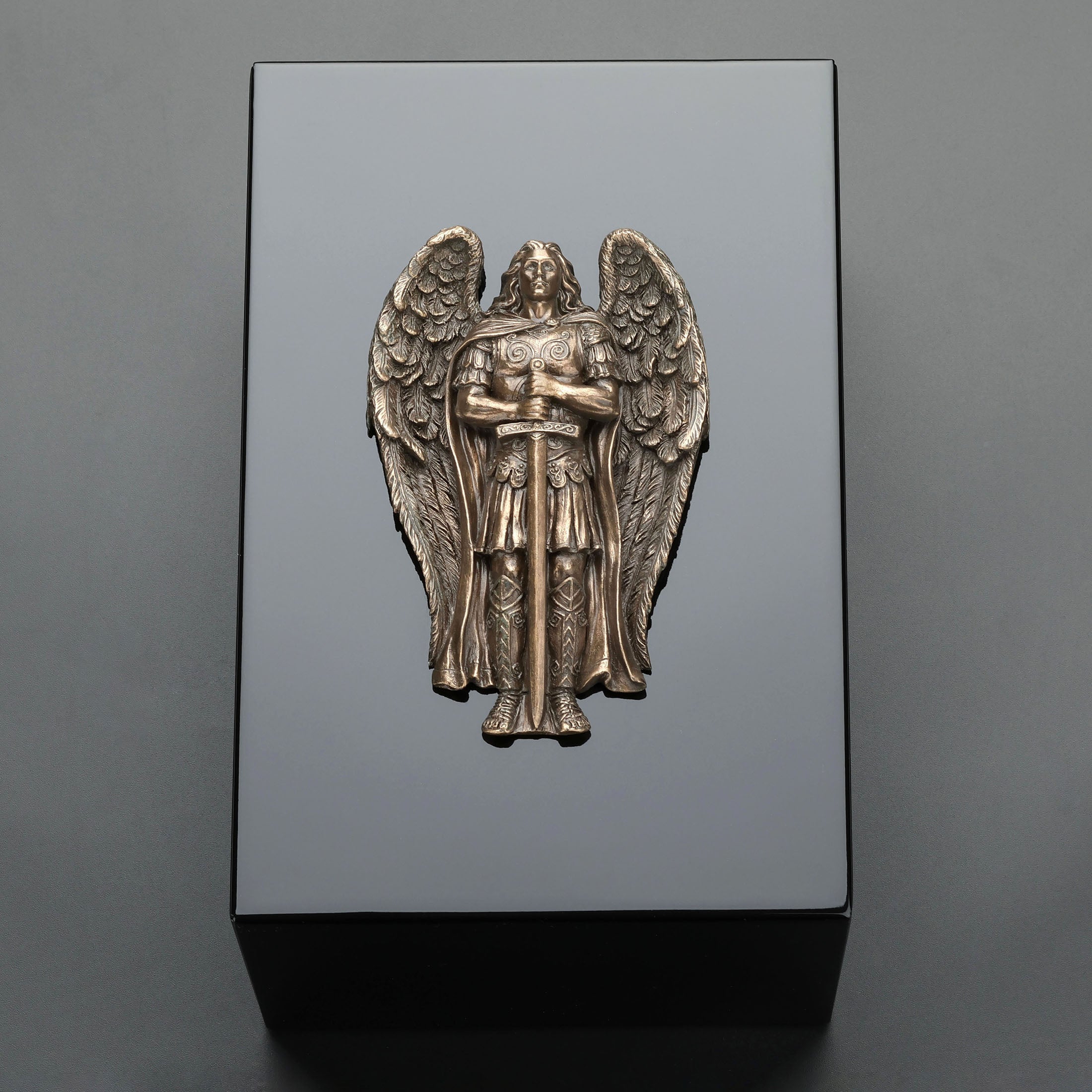 Archangel Saint Michael Ceremonial Metal Urn