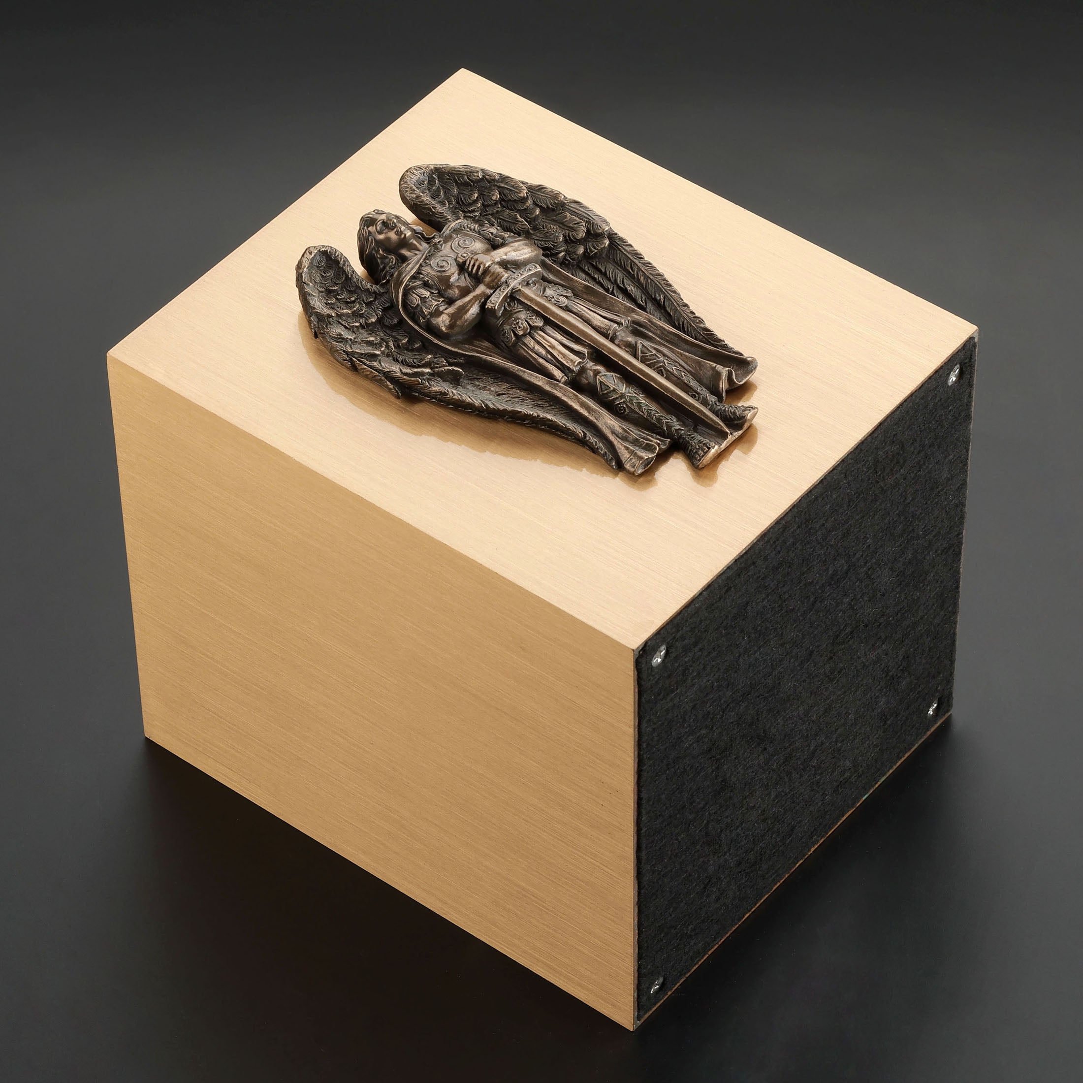Archangel Saint Michael Ceremonial Bronze Urn