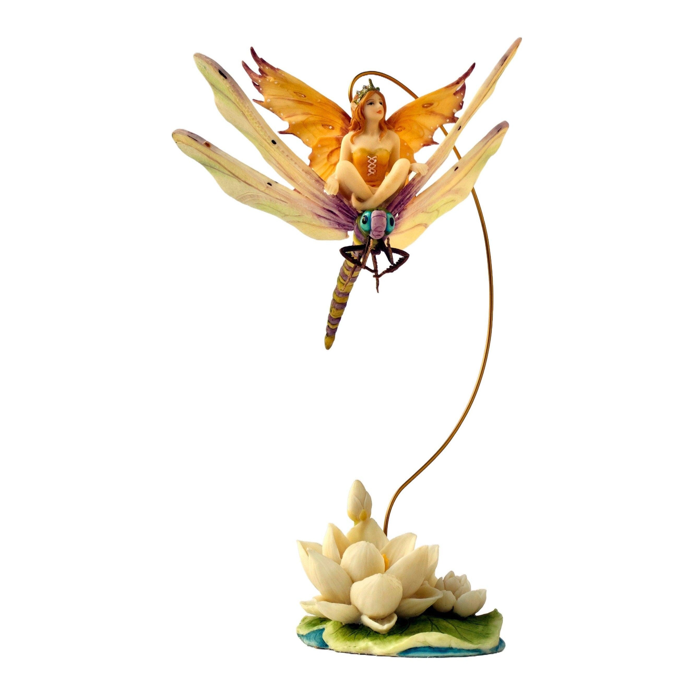 Calla Fairy on Dragonfly | Mythology & Deity Sculptures
