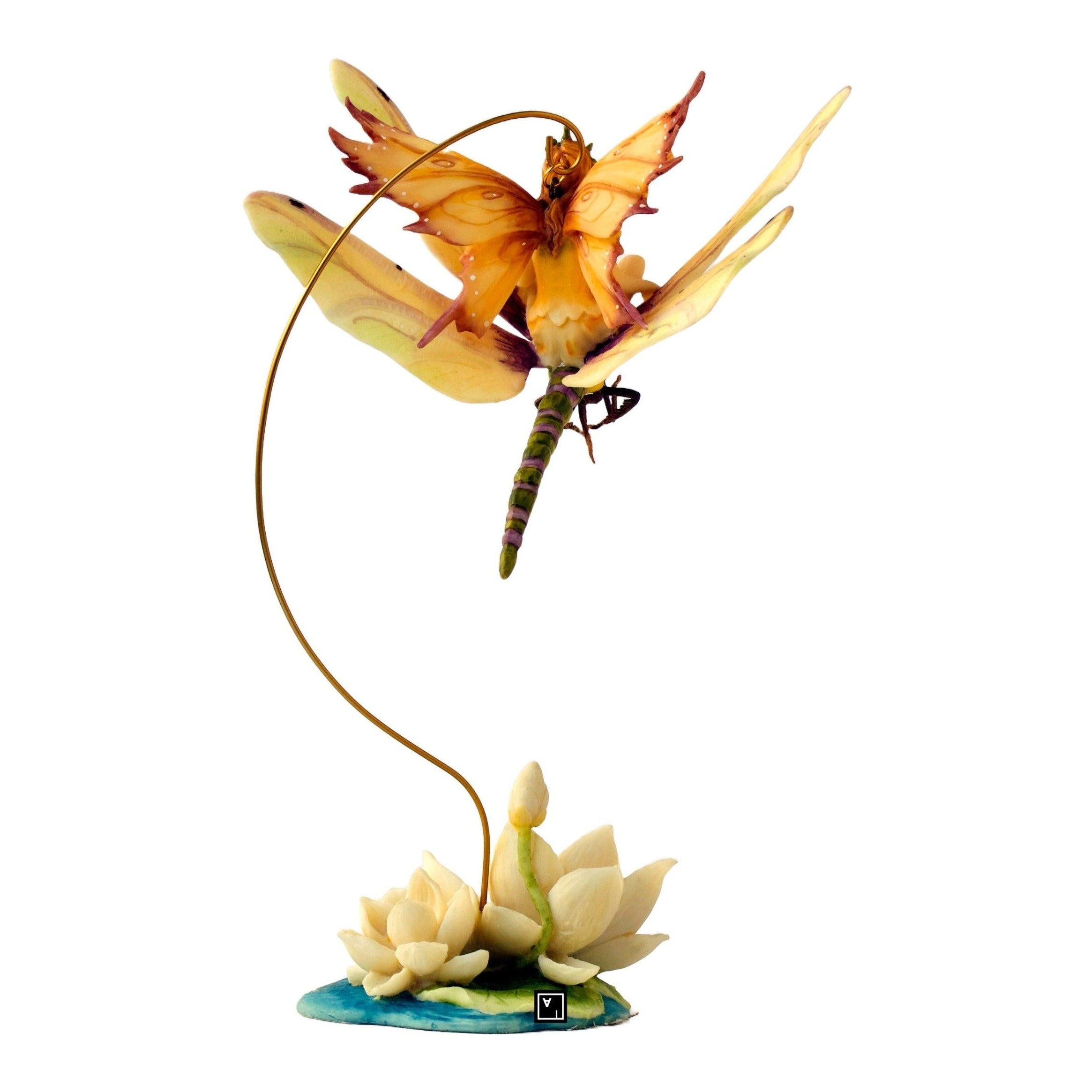 Calla Fairy on Dragonfly | Mythology & Deity Sculptures