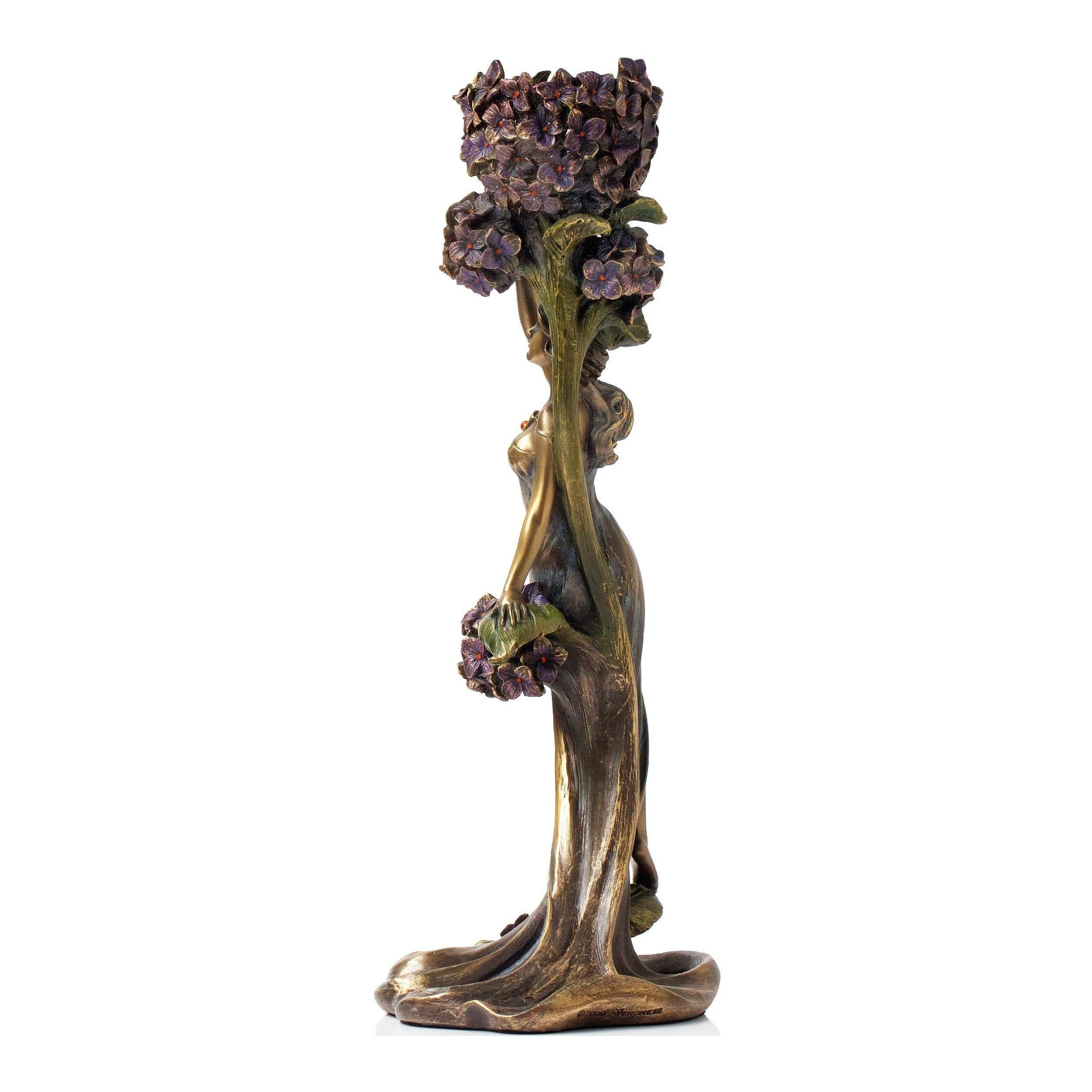 Candleholder with Flower and Girl shape | Lighting | Home Decor