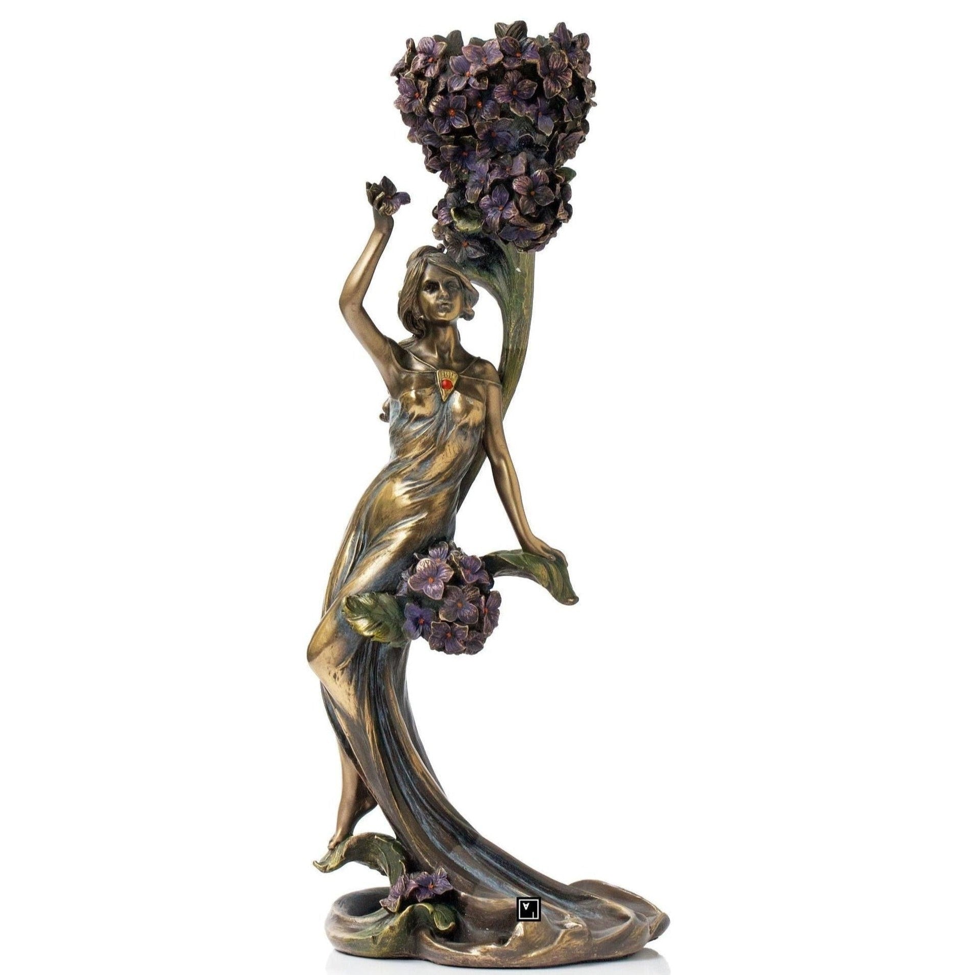 Candleholder with Flower and Girl shape | Lighting | Home Decor