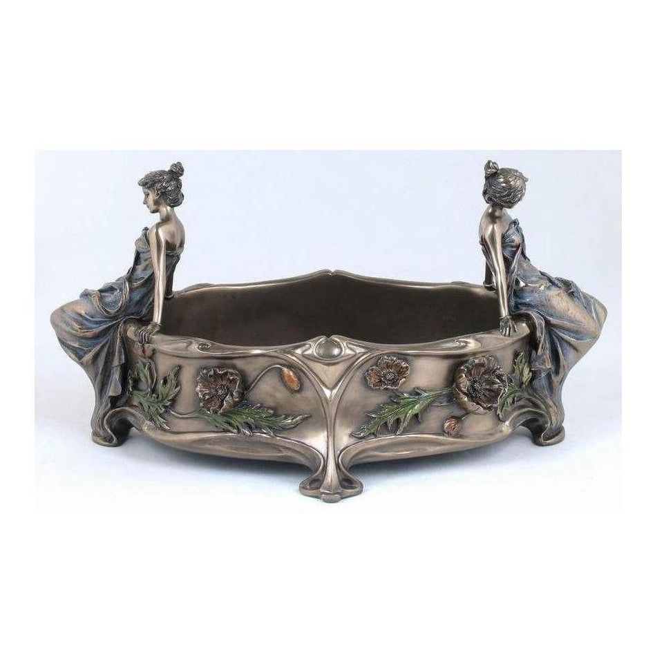 Candy Bowl with Two Female | Vases & Bowls | Home Decor