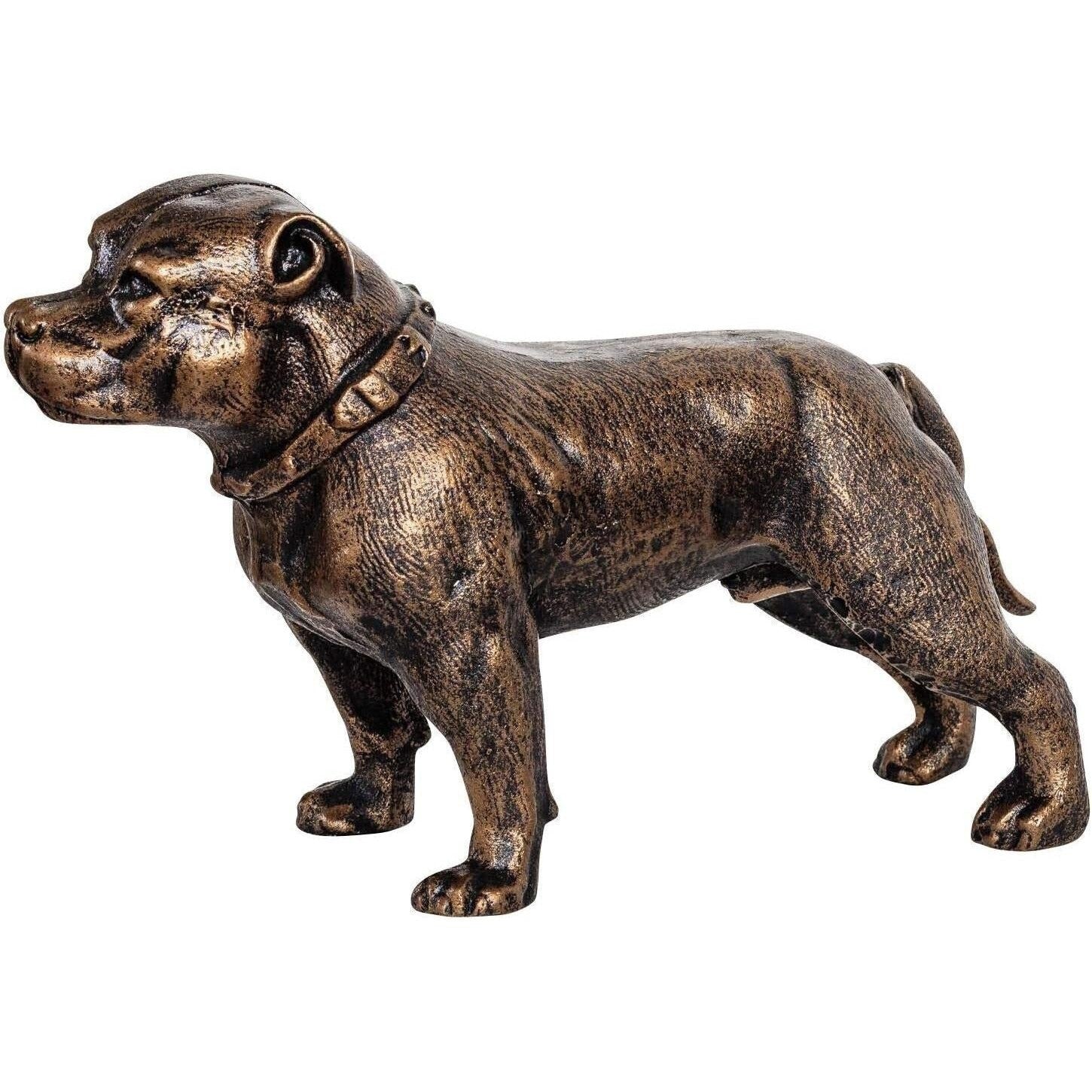 Cast Iron Staffordshire Terrier | Animal Sculptures | Home Decor