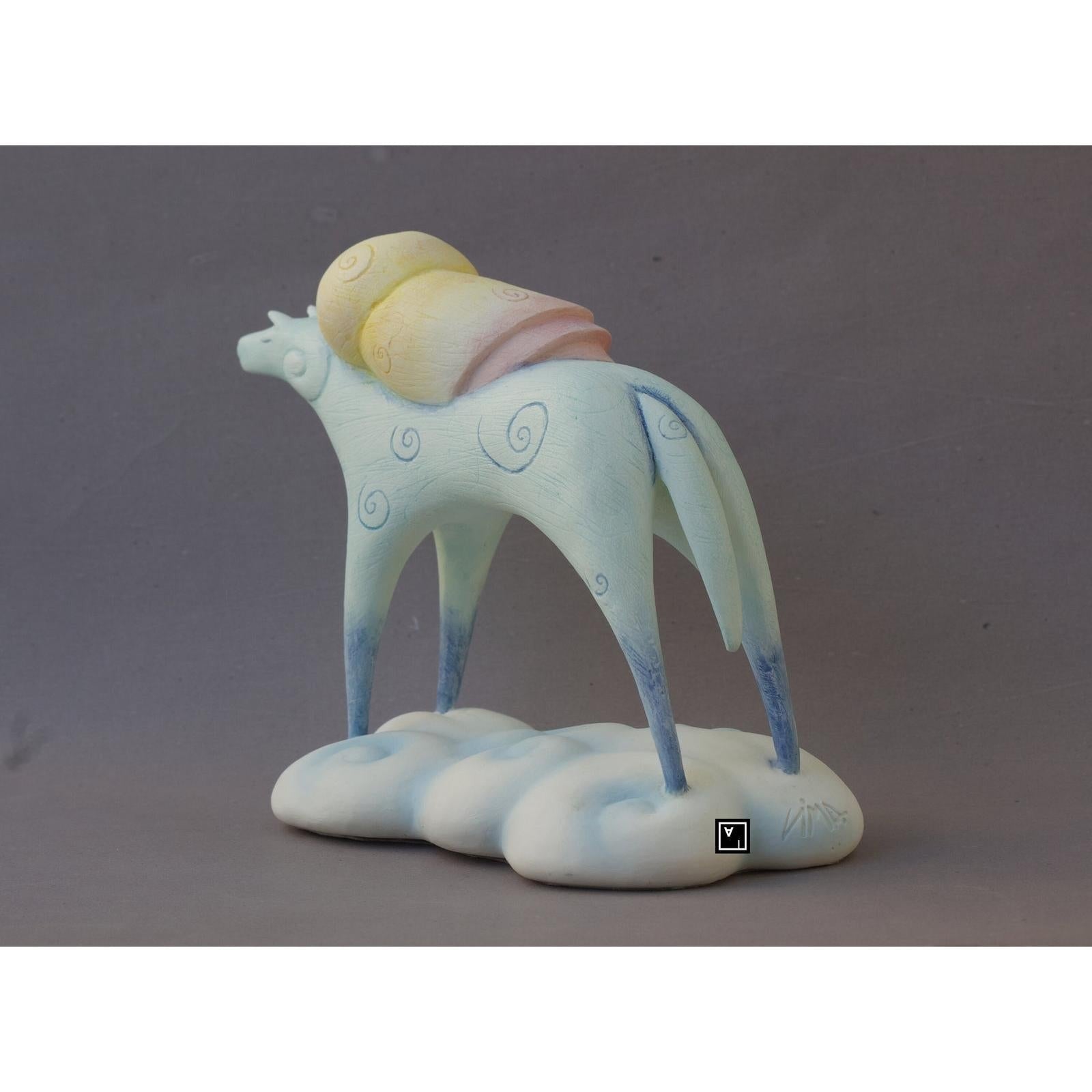 Child Doll Sculpture, Child at Heart Series Dream Horse Doll Figurine