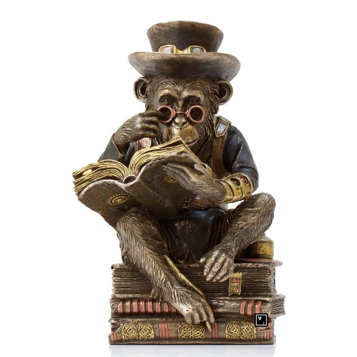 Chimpanzee Professor | Animal Sculptures | Home Decor | Handcrafted