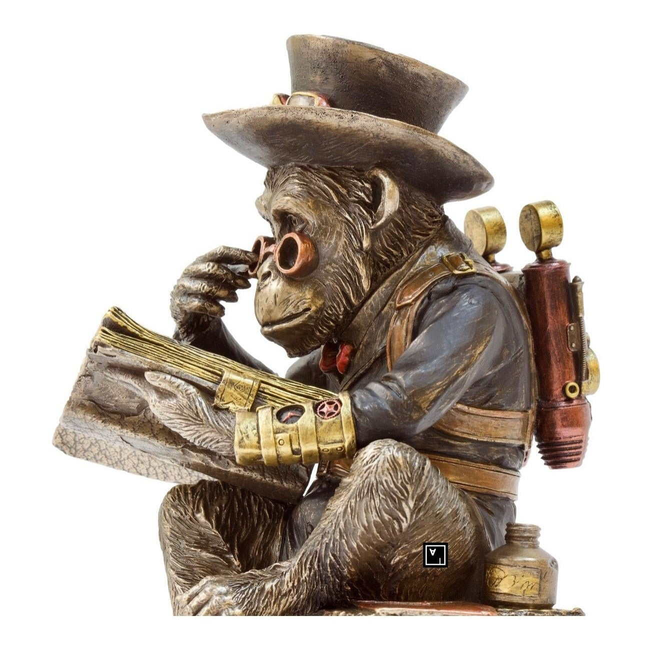 Chimpanzee Professor | Animal Sculptures | Home Decor | Handcrafted