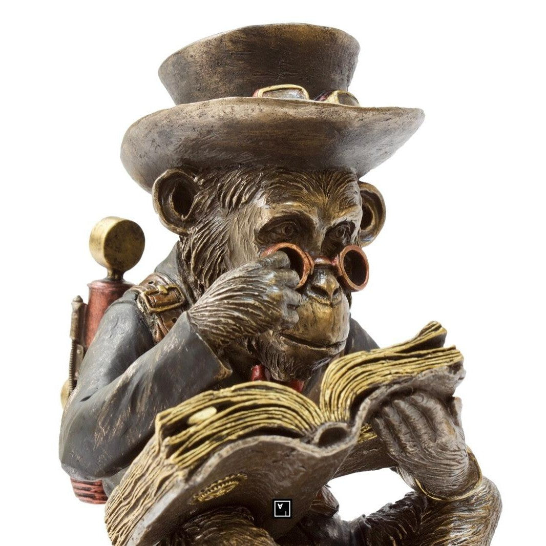 Chimpanzee Professor | Animal Sculptures | Home Decor | Handcrafted