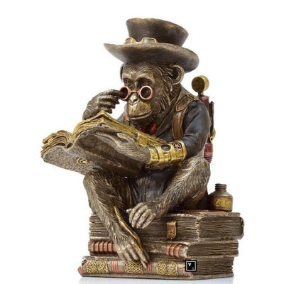 Chimpanzee Professor | Animal Sculptures | Home Decor | Handcrafted