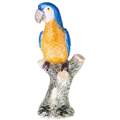 Colorful Ceramic Parrot Figurine | Animal Sculptures | Home Decor