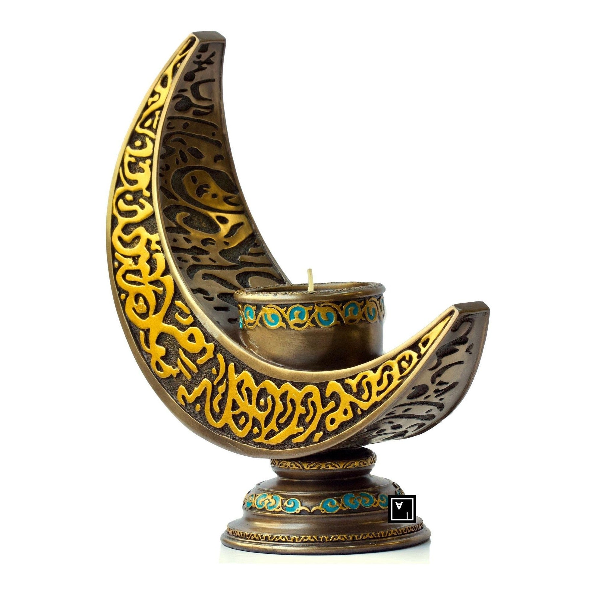 Crescent-shaped Candle Holder | Lighting | Home Decor | Handcrafted