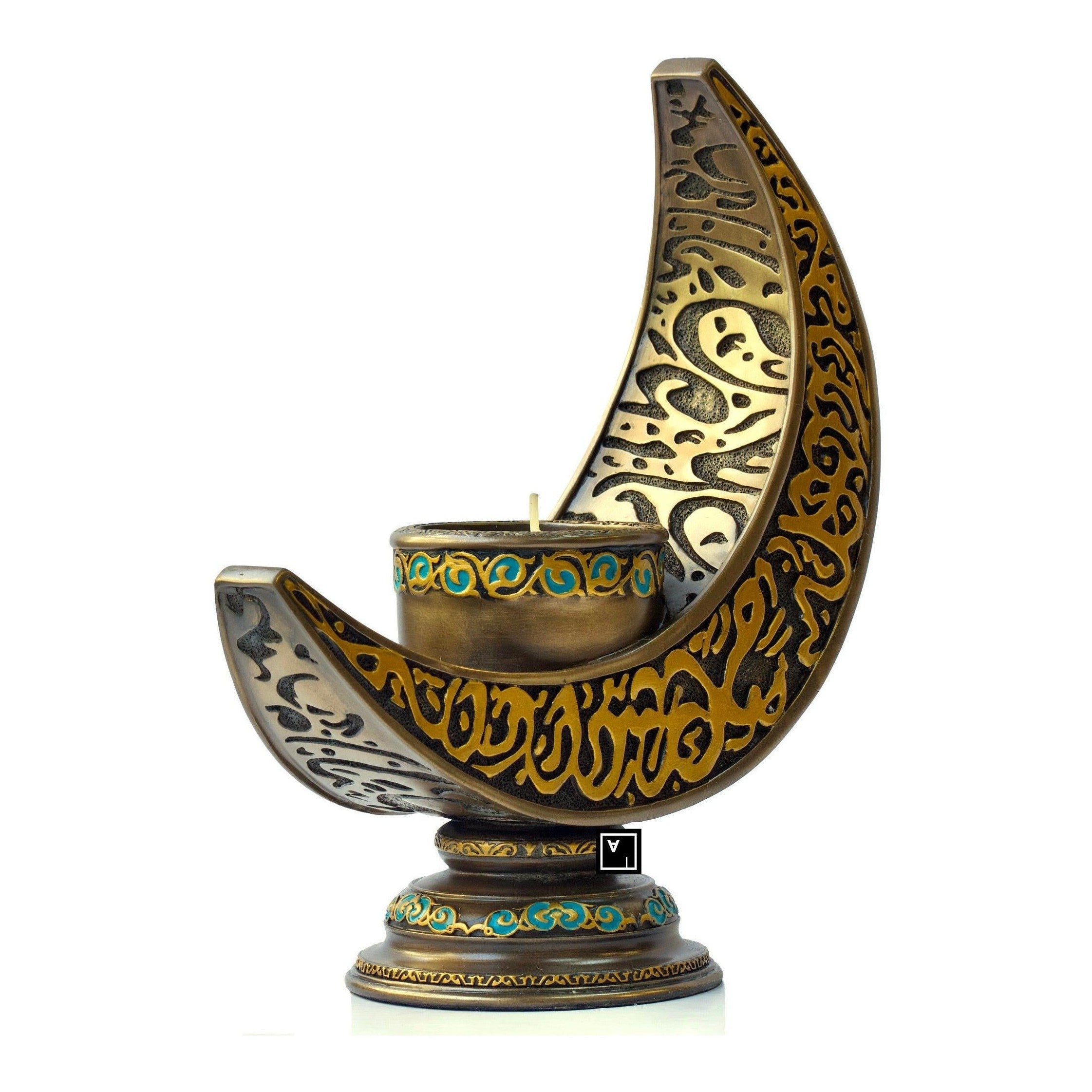 Crescent-shaped Candle Holder | Lighting | Home Decor | Handcrafted