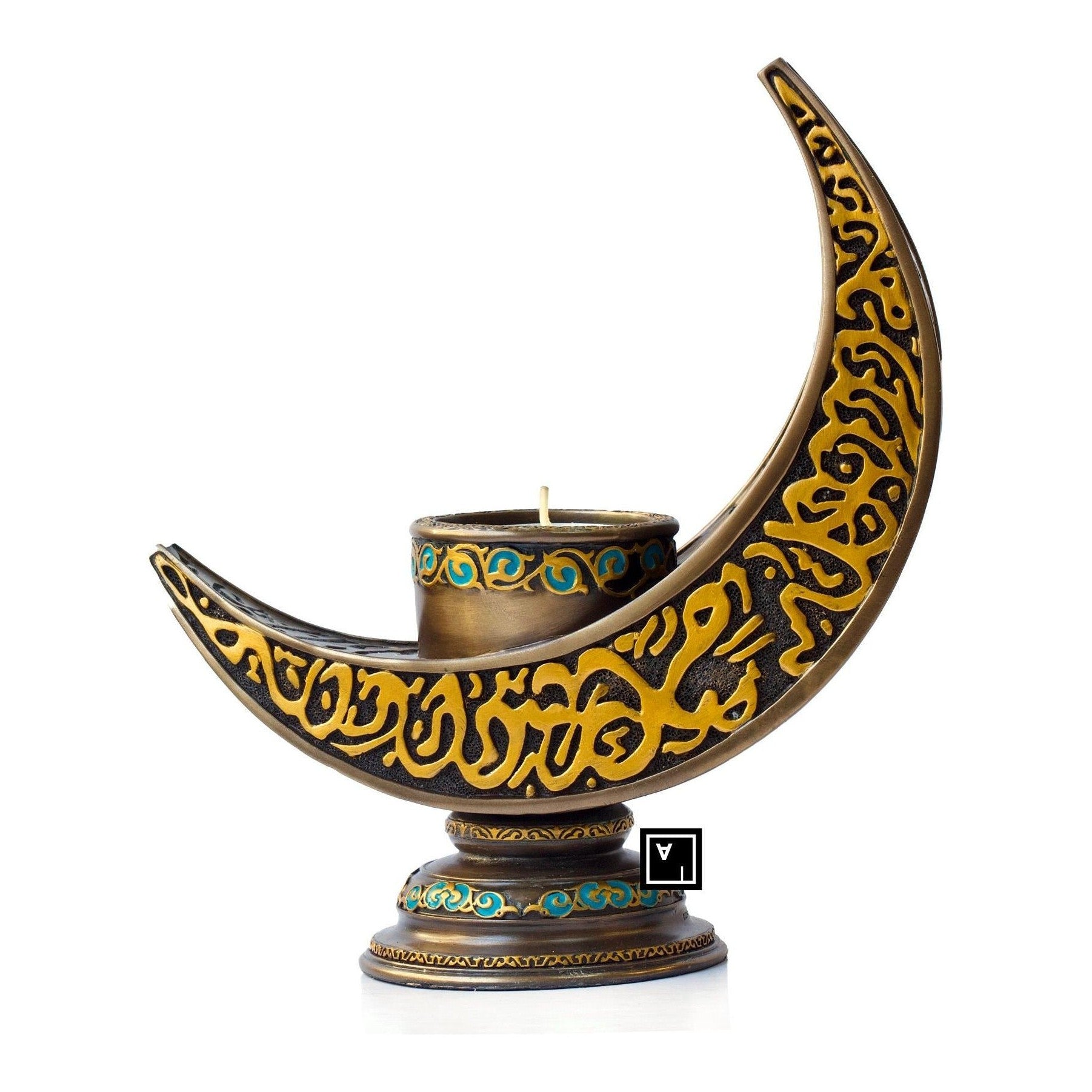 Crescent-shaped Candle Holder | Lighting | Home Decor | Handcrafted